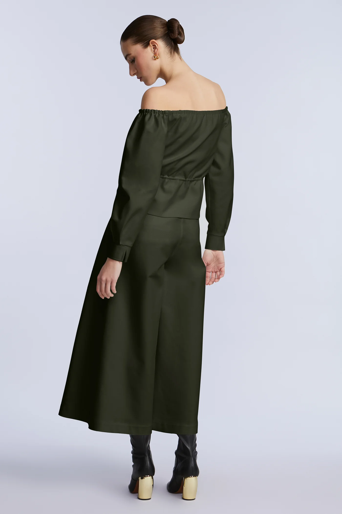 Off Shoulder Drawstring Top - Image 3