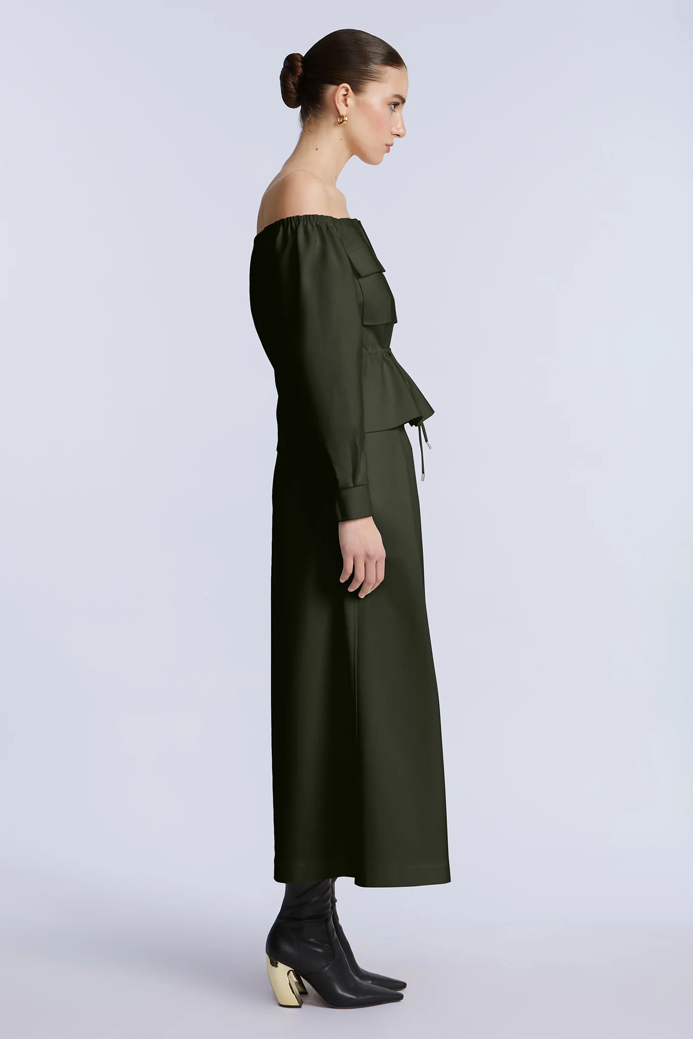 Off Shoulder Drawstring Top - Image 6