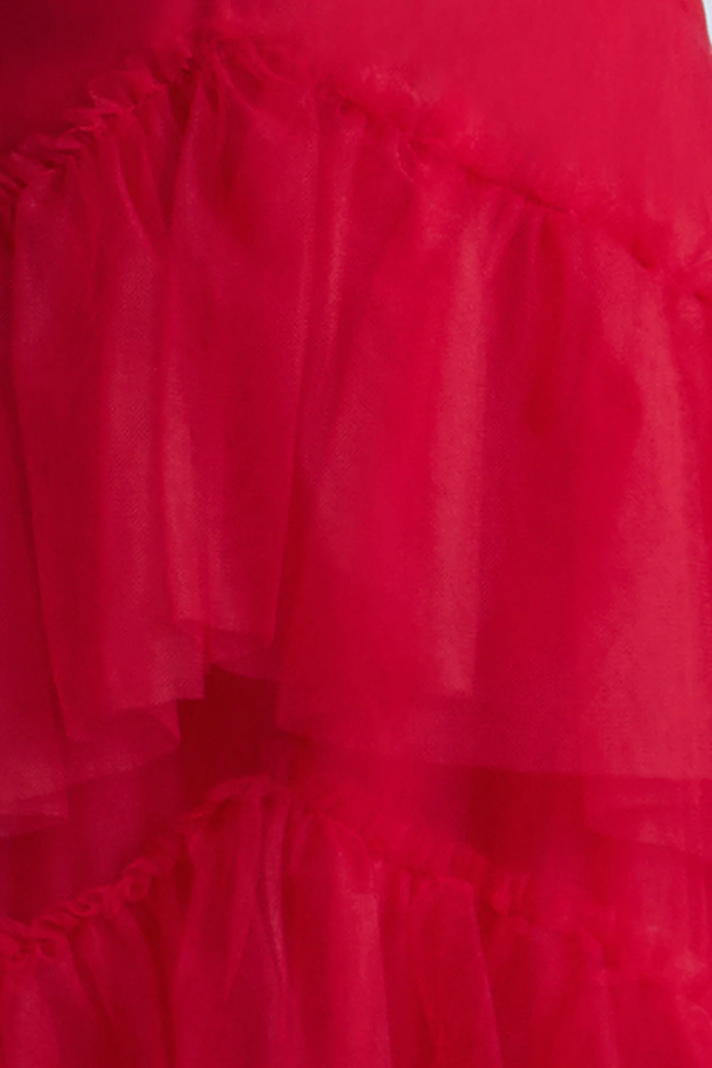 Oly Tiered Ruffle Tulle Evening - Image 8