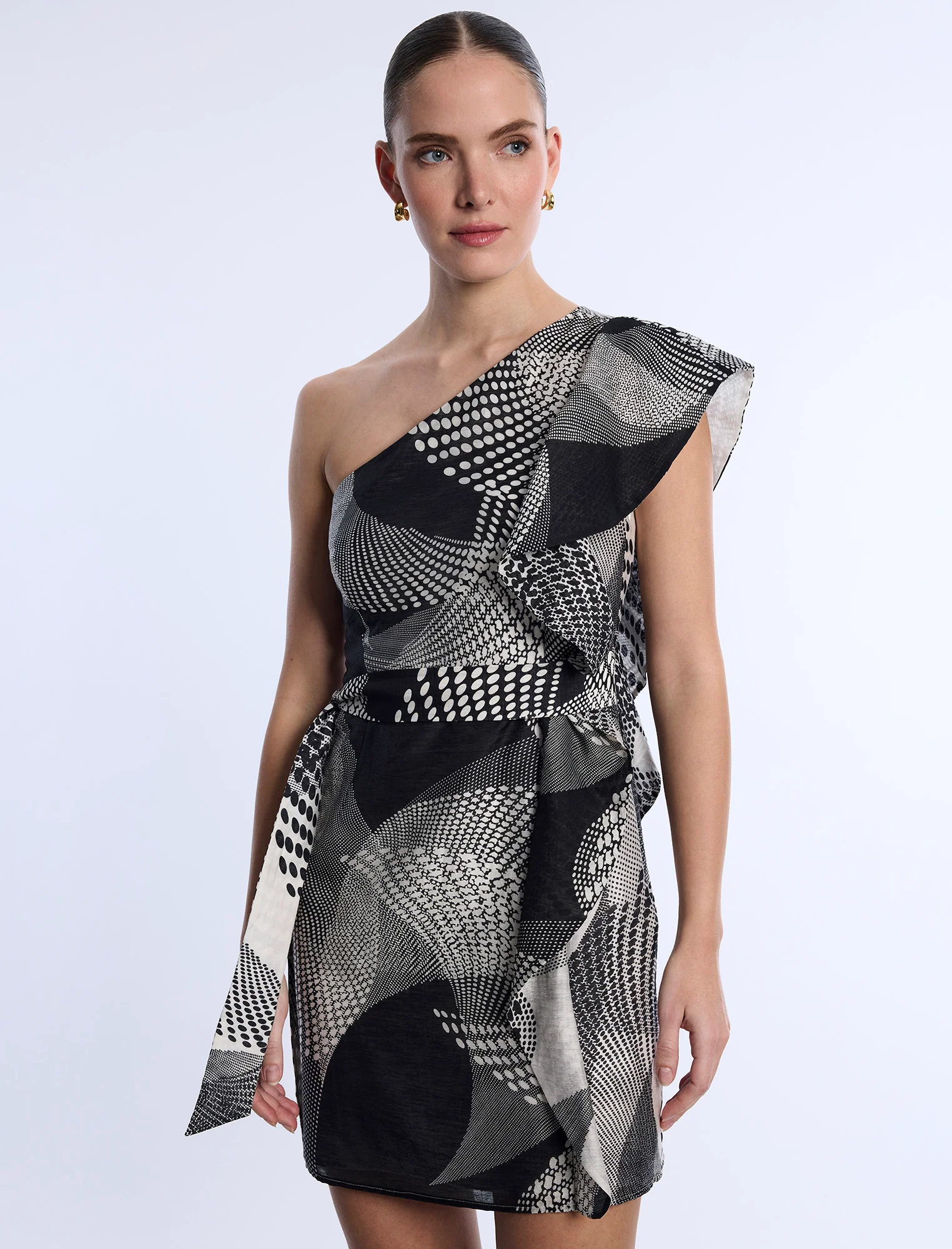One Shoulder Flounce Mini - Image 6