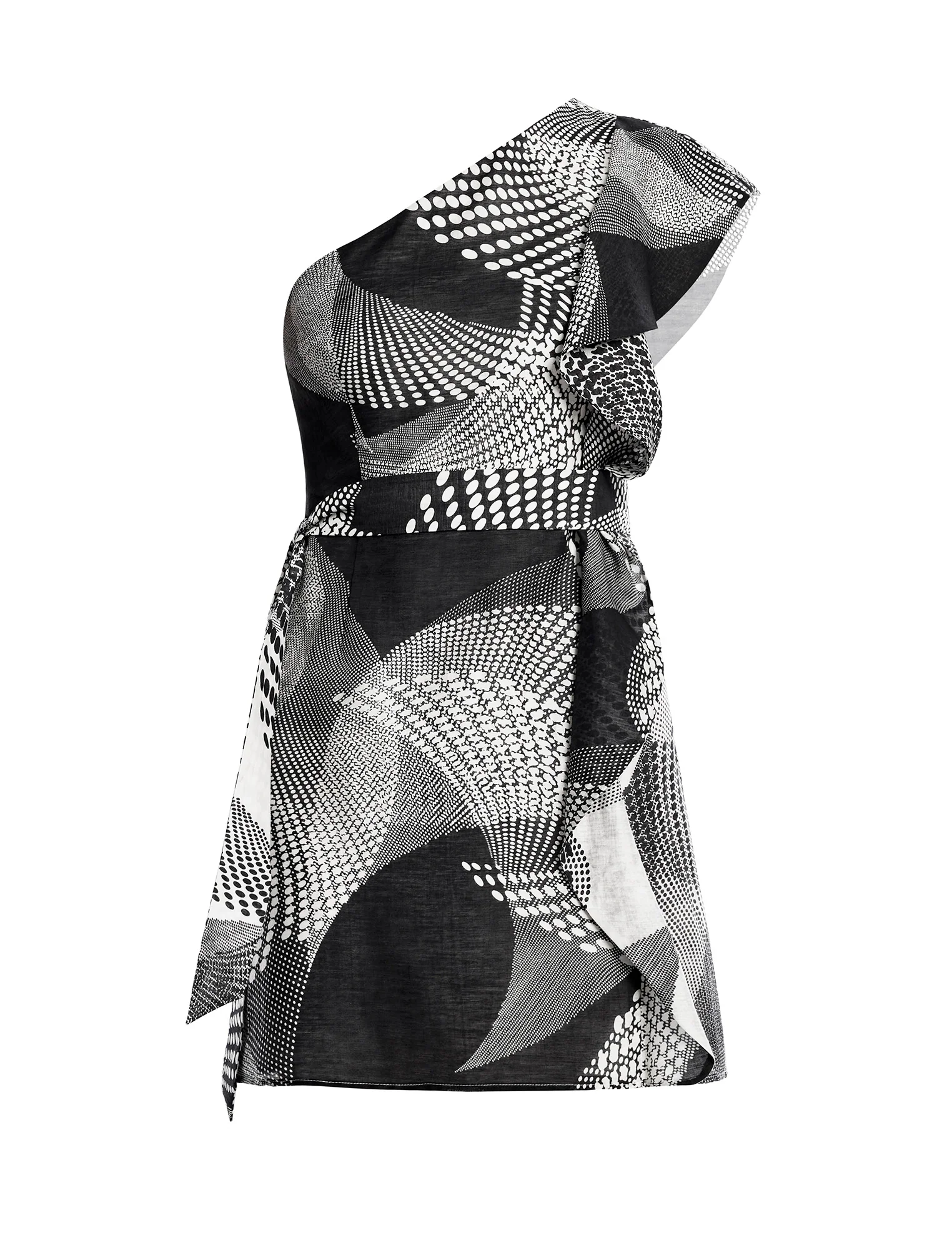 One Shoulder Flounce Mini - Image 9