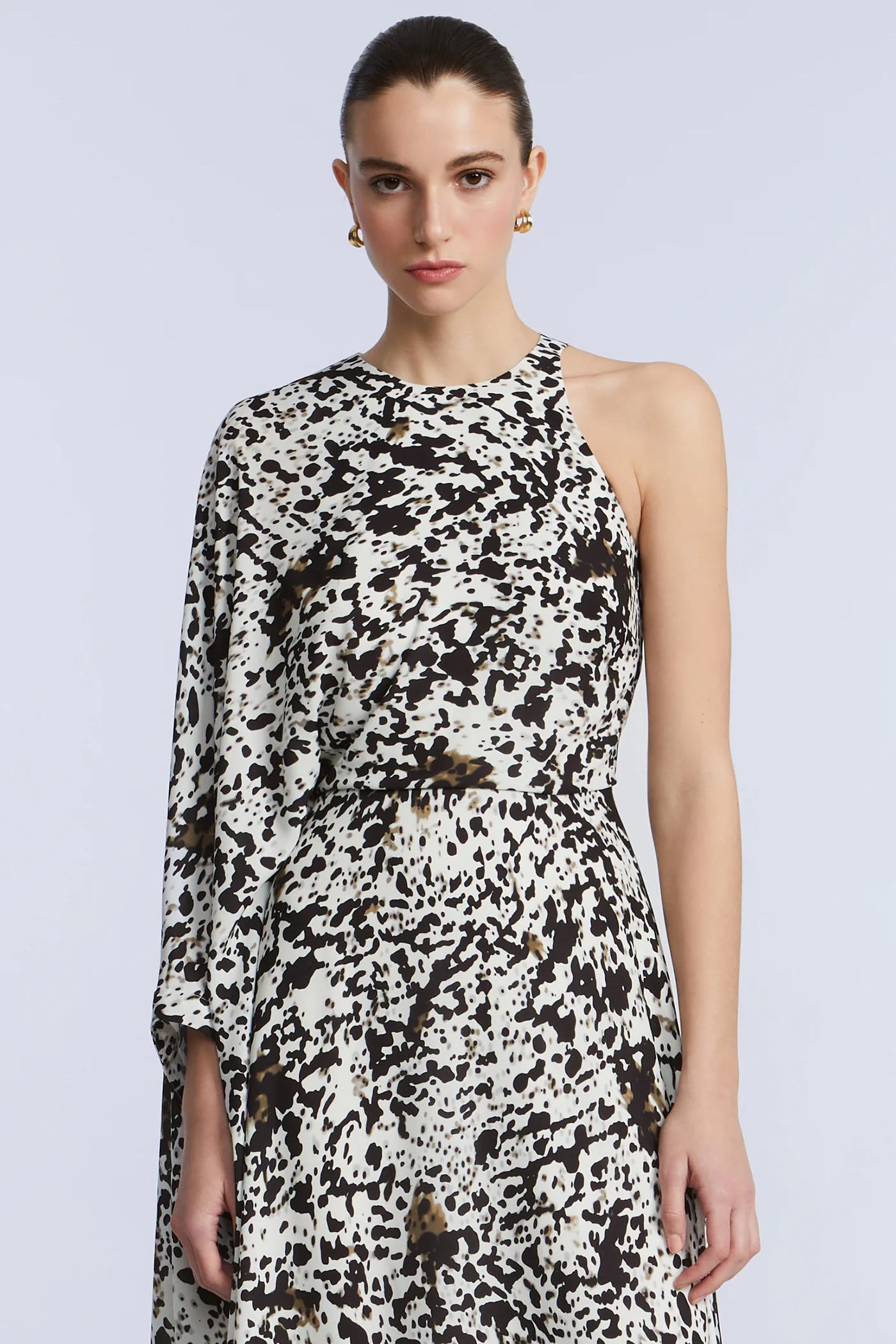 One Sleeve Midi Dress - Image 4