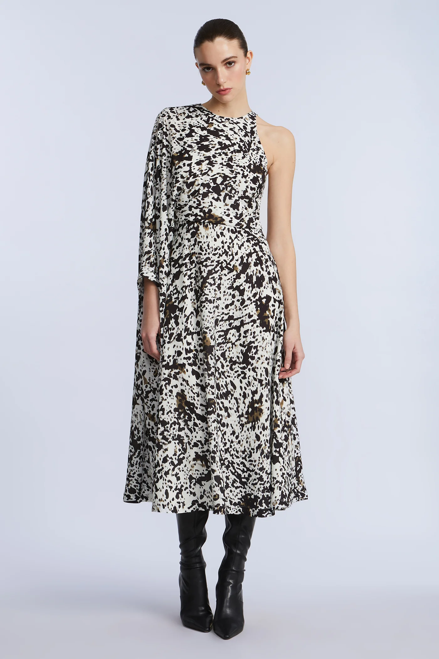 One Sleeve Midi Dress - Image 5