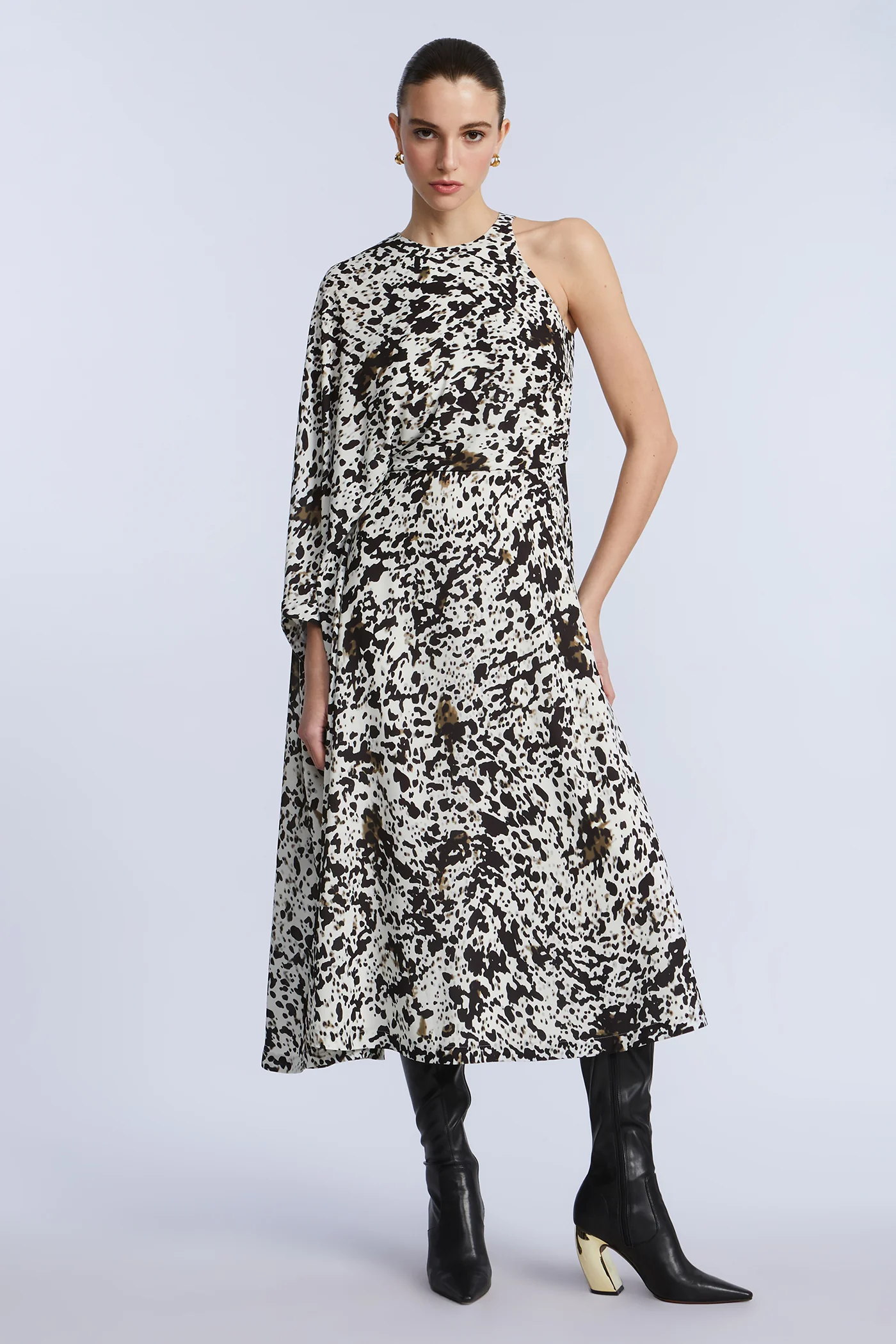 One Sleeve Midi Dress - Image 6