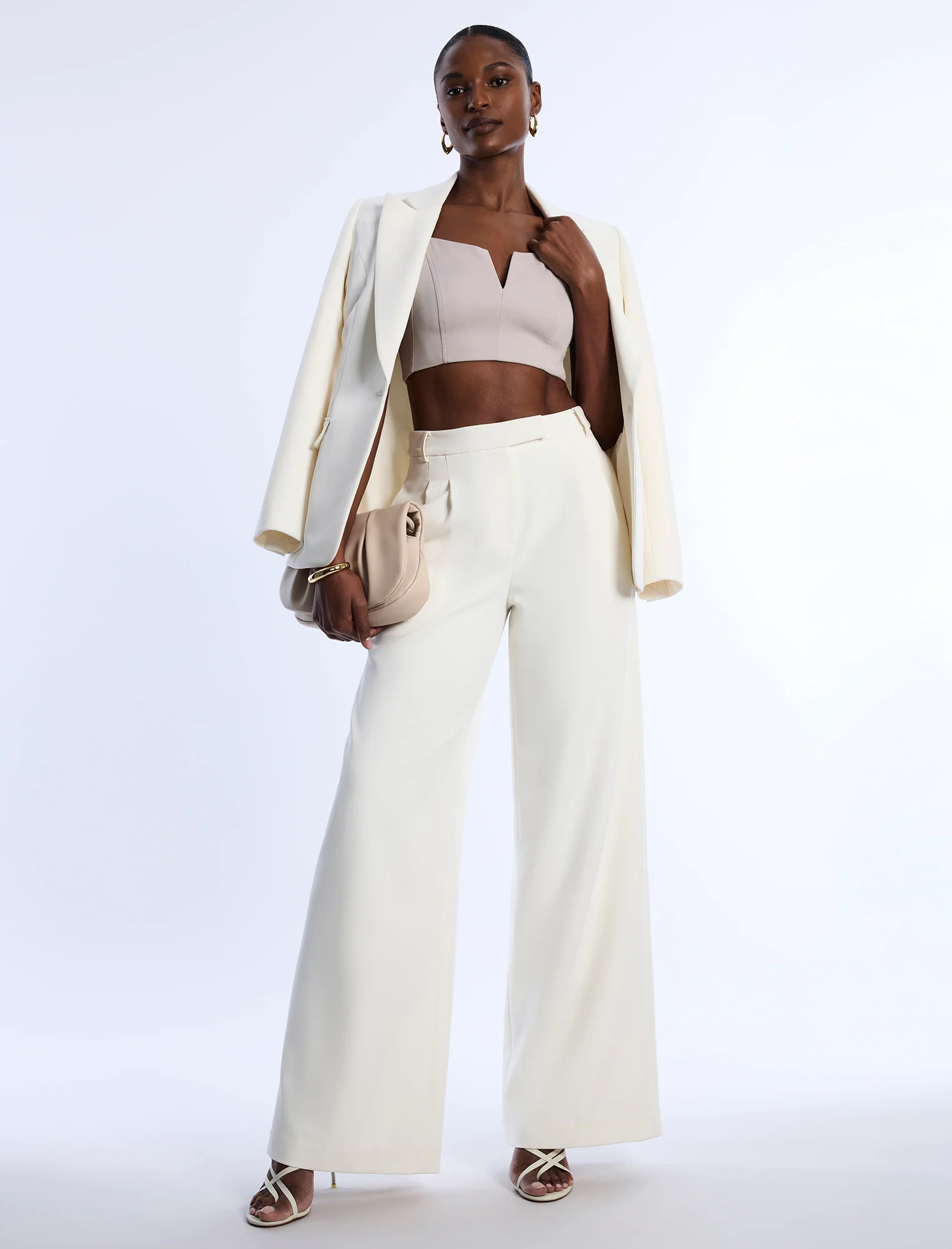 Pleat Front Wide Leg Pant - Image 3