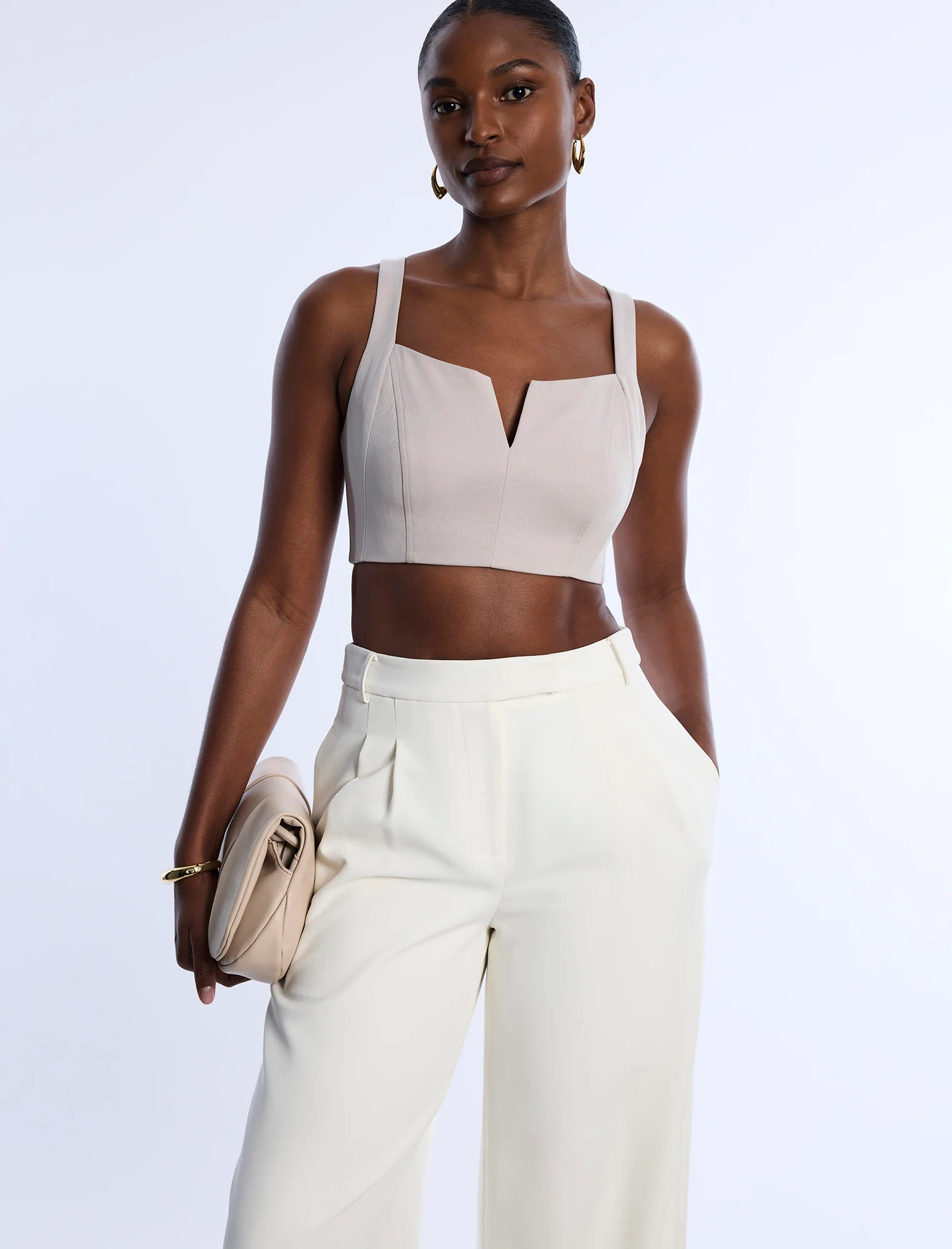 Pleat Front Wide Leg Pant - Image 5