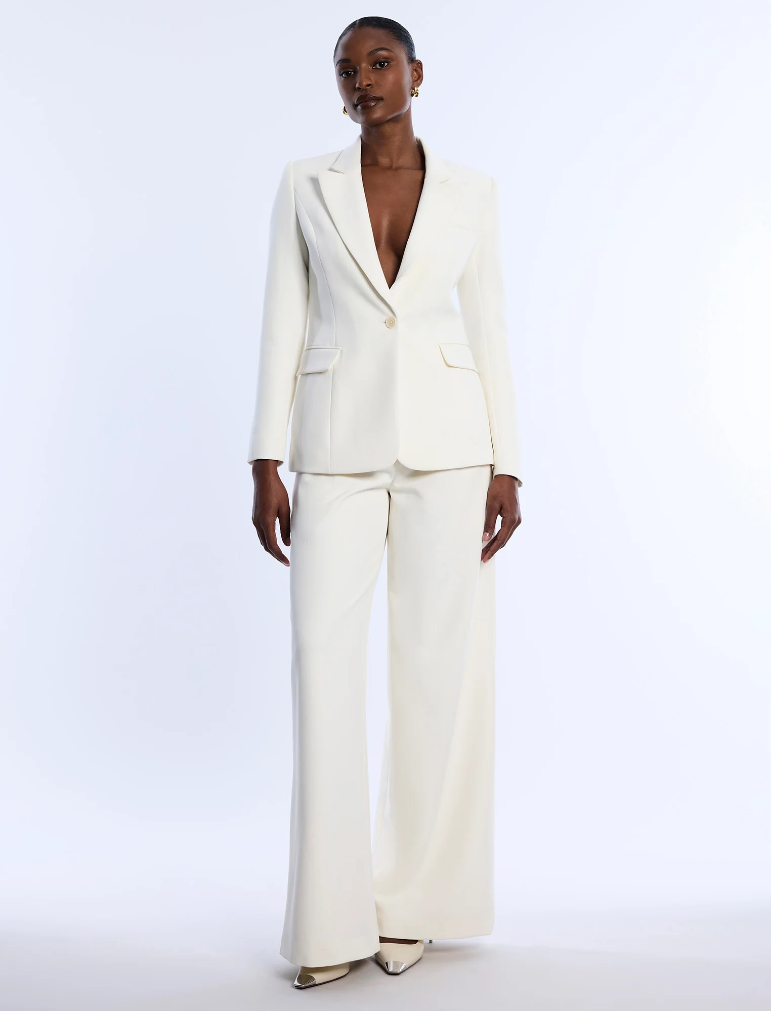Pleat Front Wide Leg Pant - Image 6