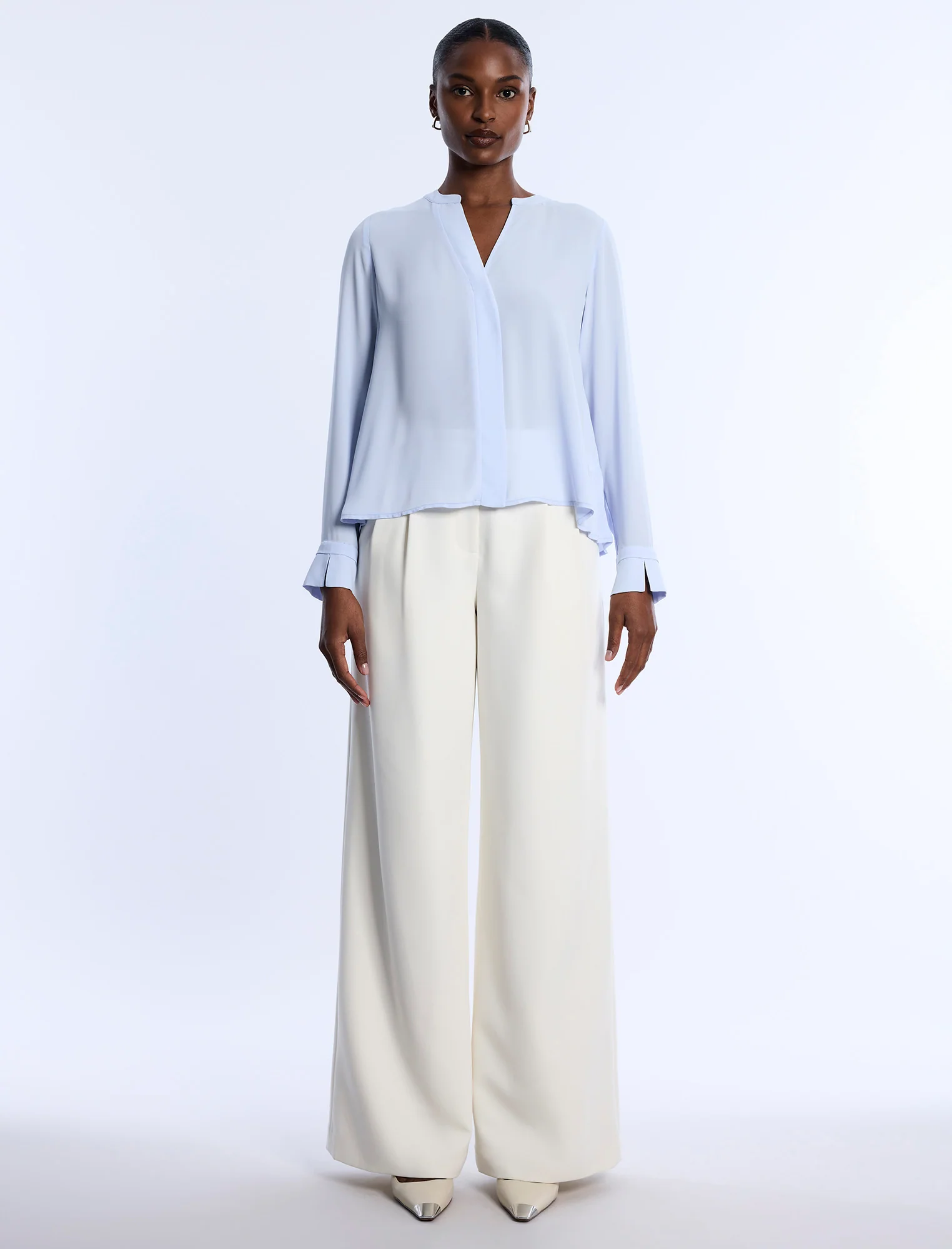 Pleated Back Blouse
