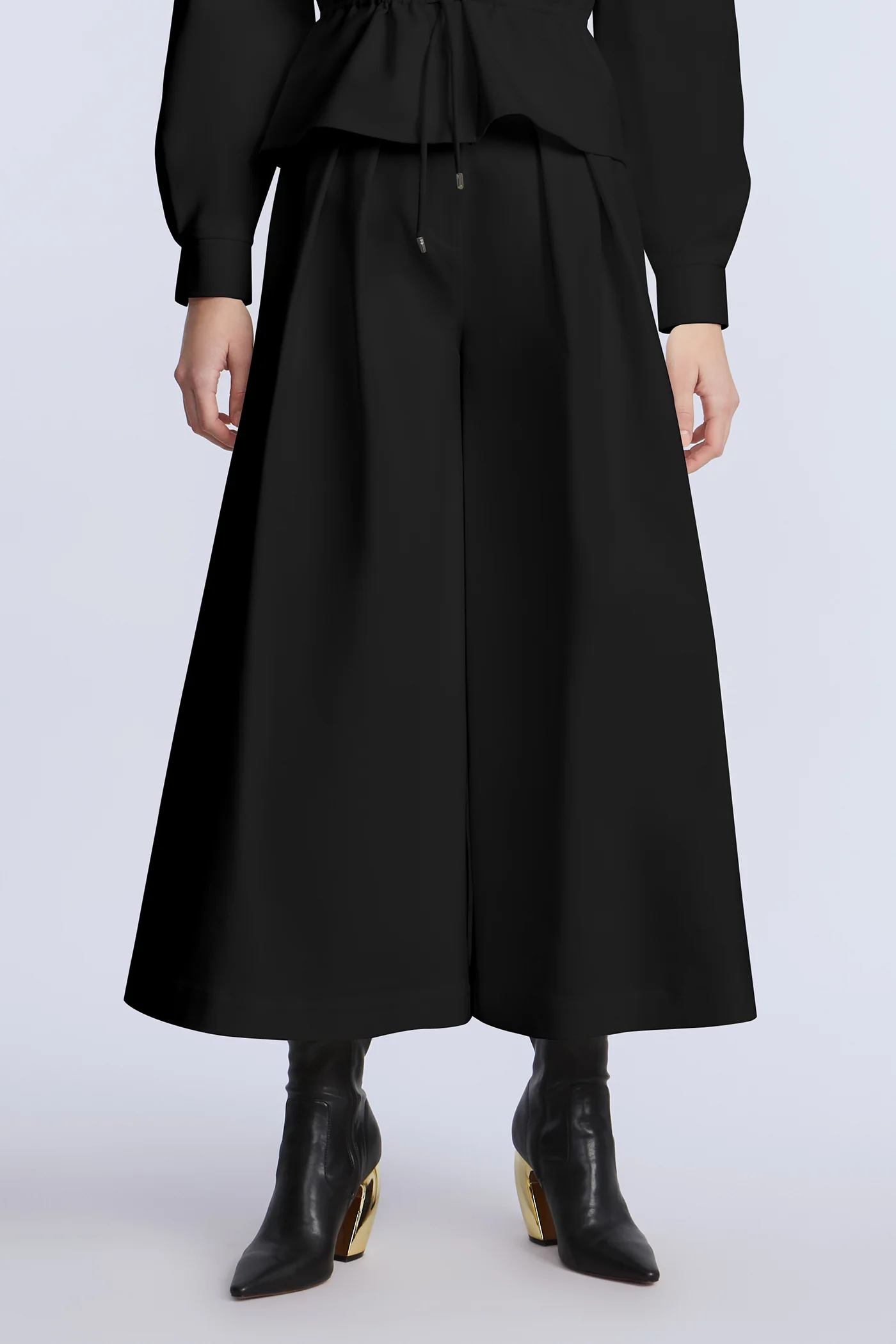 Pleated Front Crop Pant - Image 2