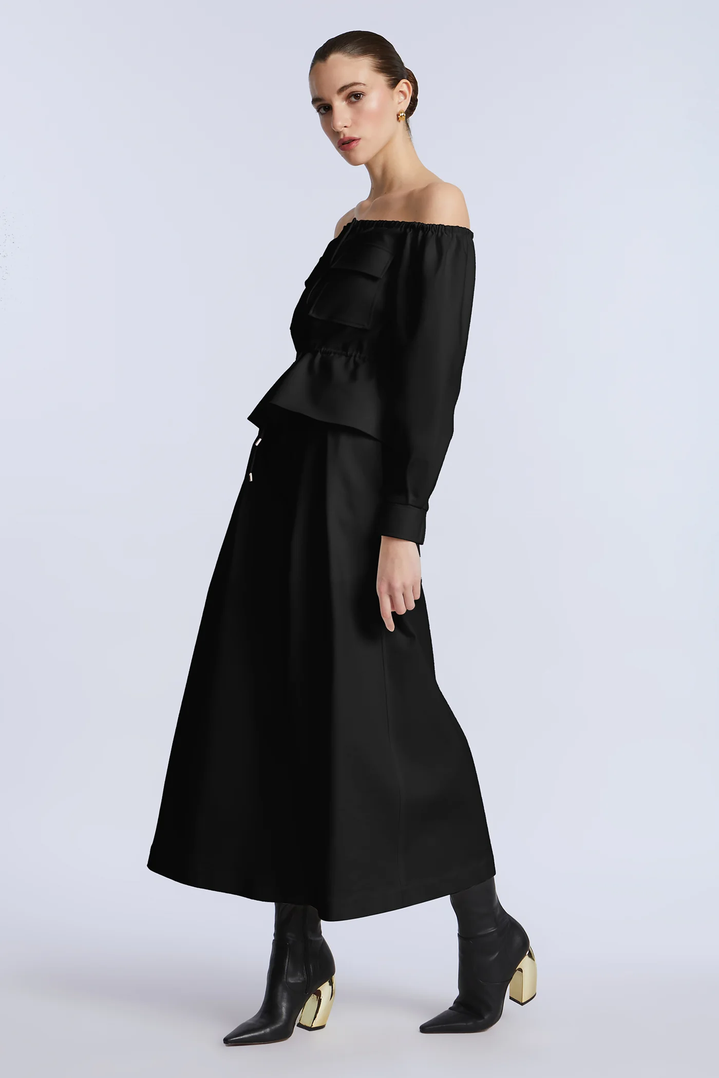 Pleated Front Crop Pant - Image 4