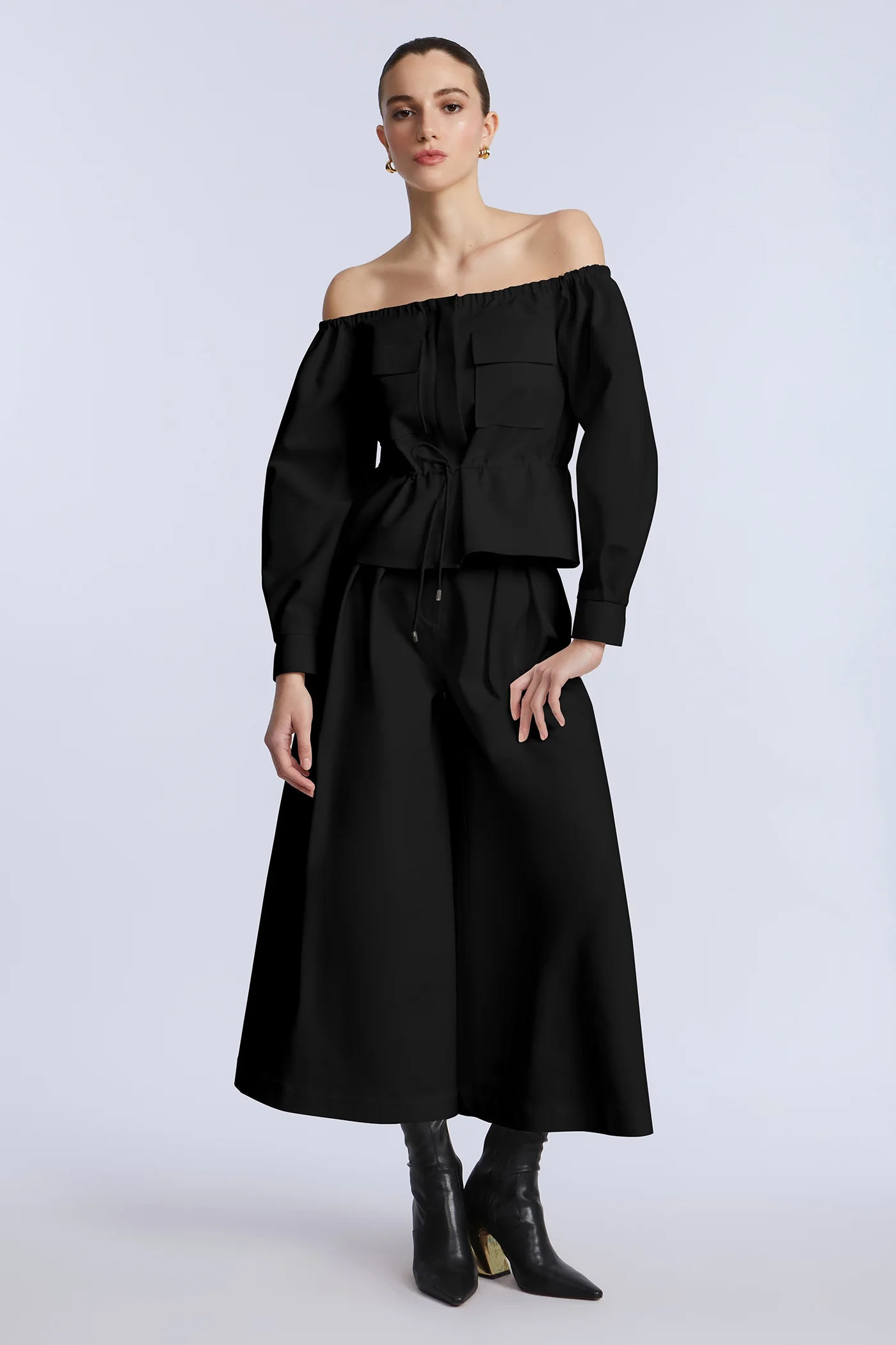 Pleated Front Crop Pant - Image 6