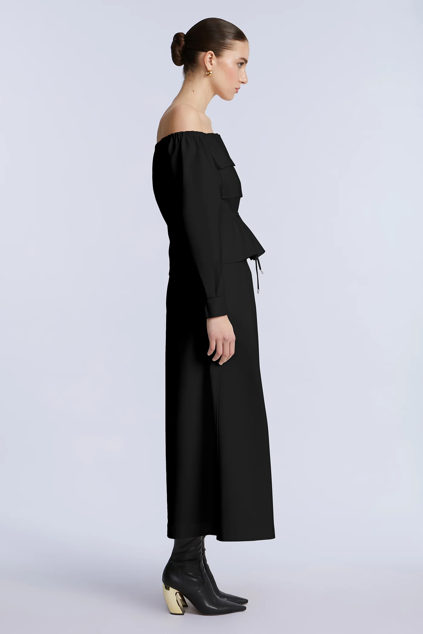 Pleated Front Crop Pant - Image 7