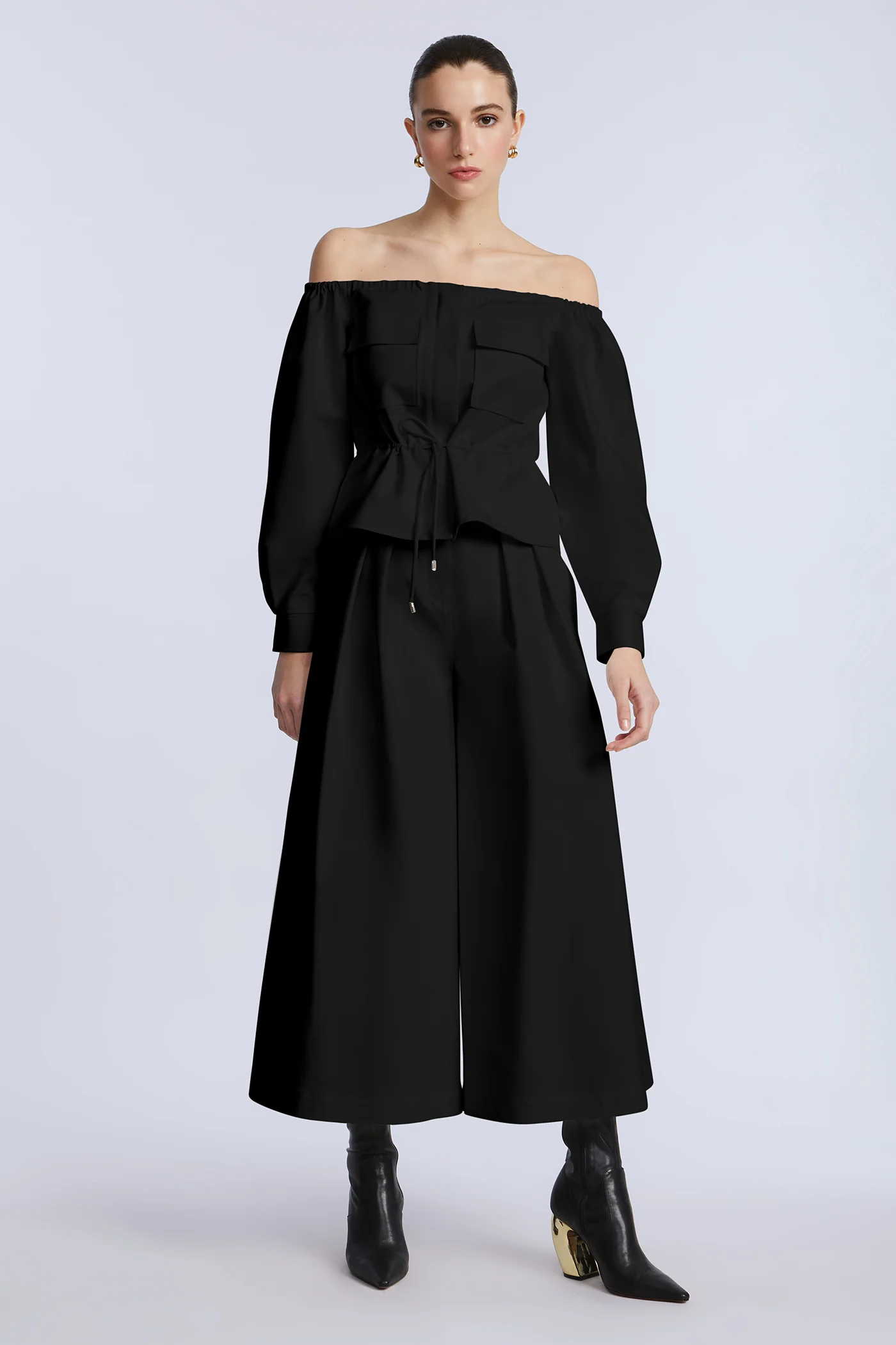 Pleated Front Crop Pant - Image 9