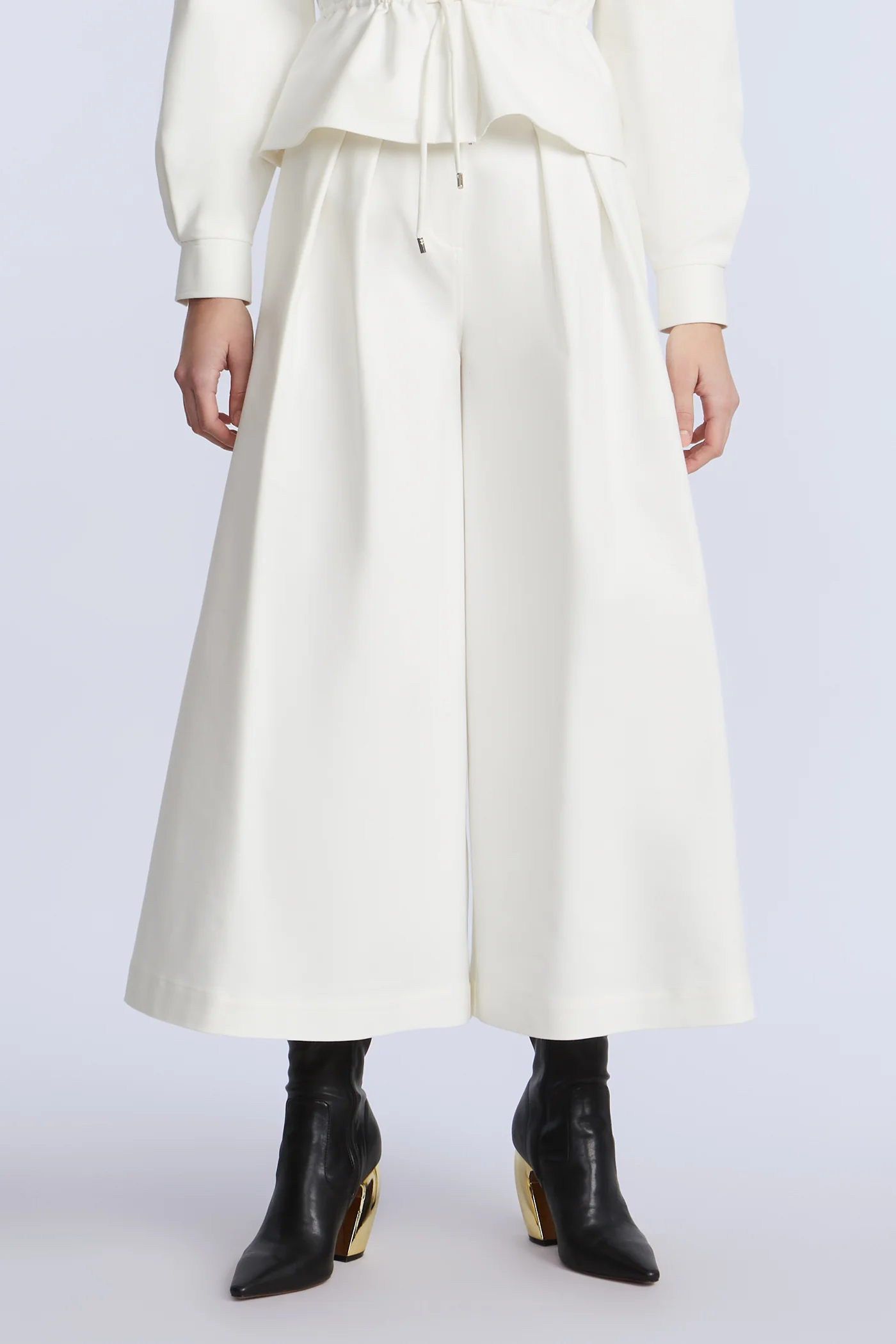 Pleated Front Crop Pant - Image 2