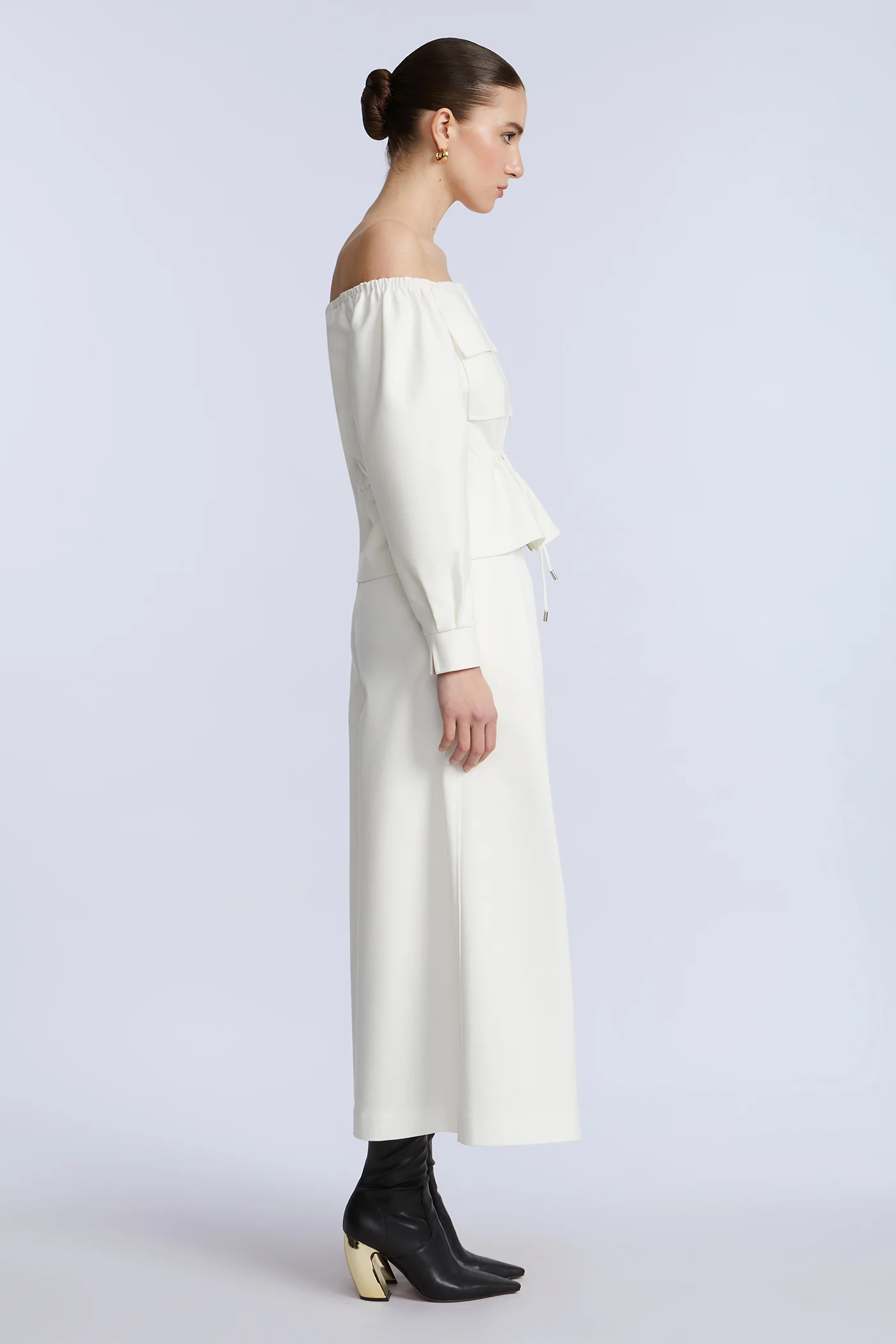 Pleated Front Crop Pant - Image 7