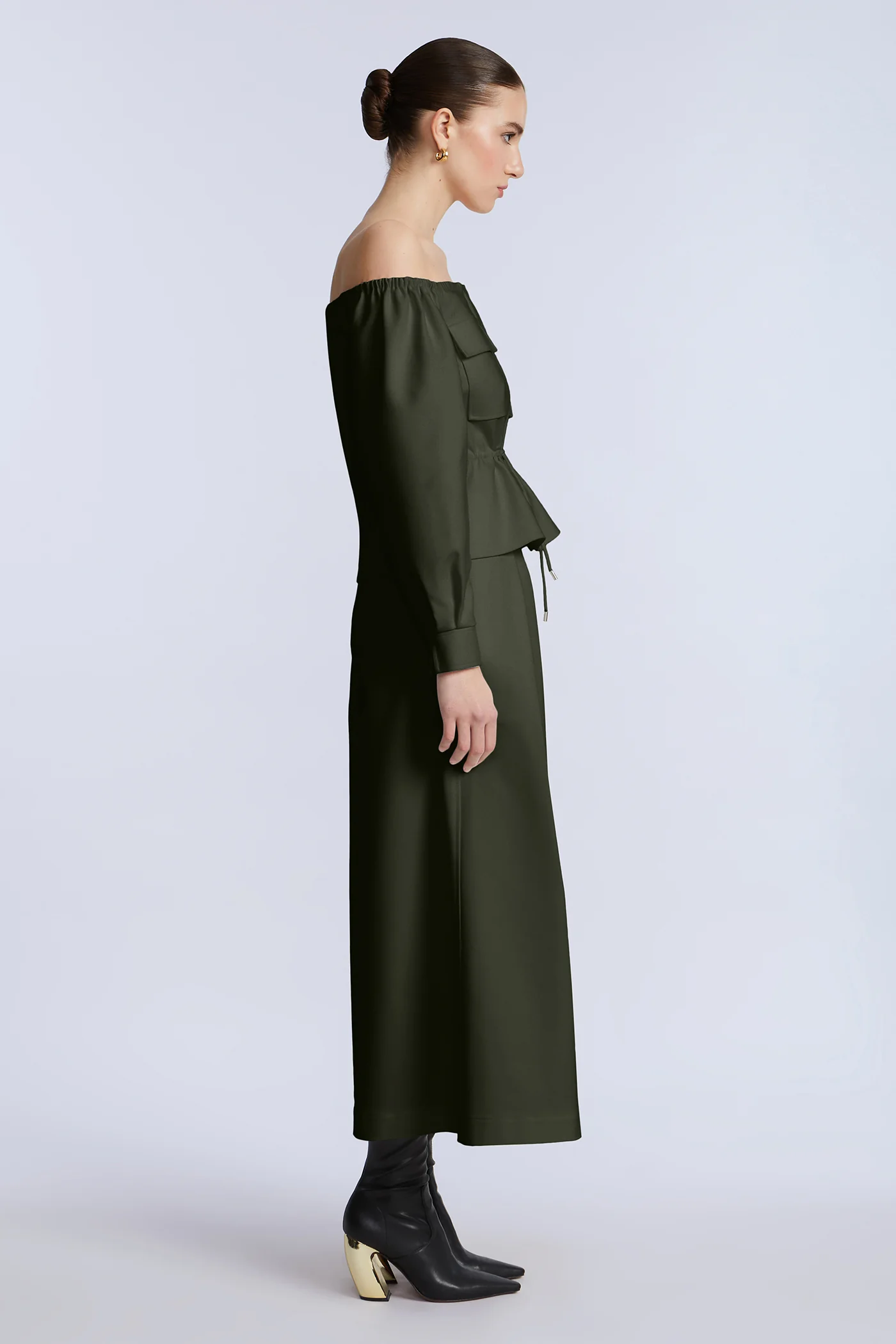 Pleated Front Crop Pant - Image 7