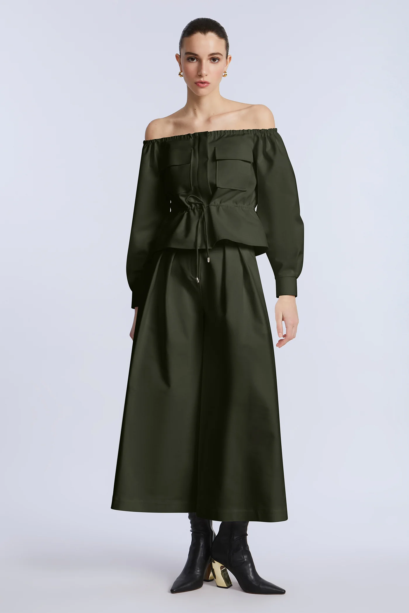 Pleated Front Crop Pant - Image 8