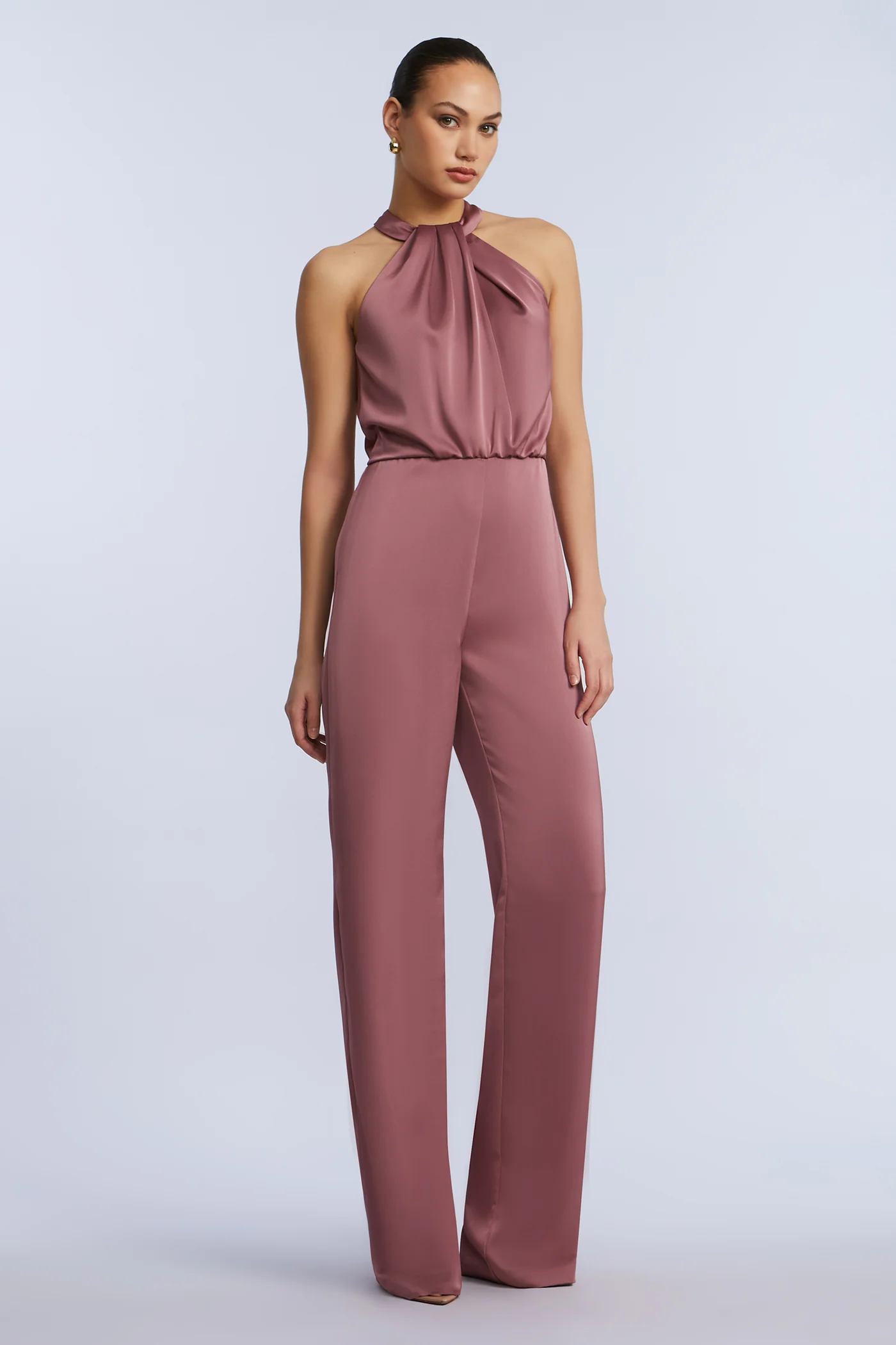 Pleated Halter Jumpsuit - Image 6