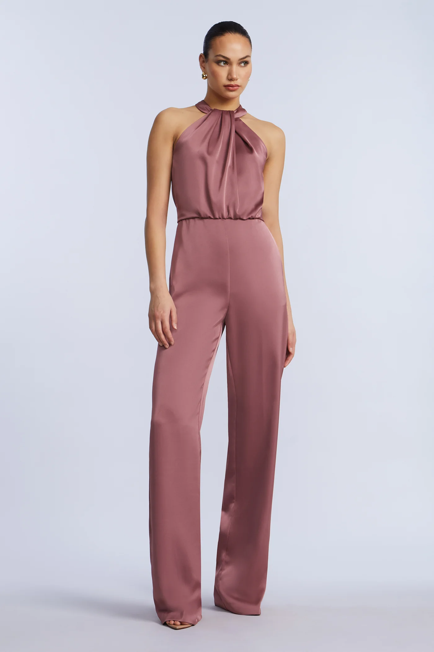 Pleated Halter Jumpsuit - Image 7