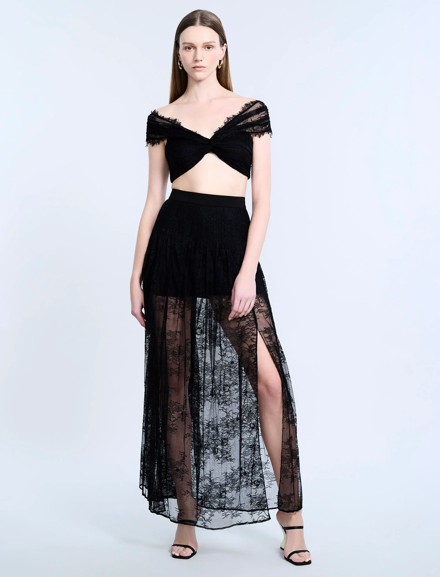 Pleated Lace Skirt - Image 6
