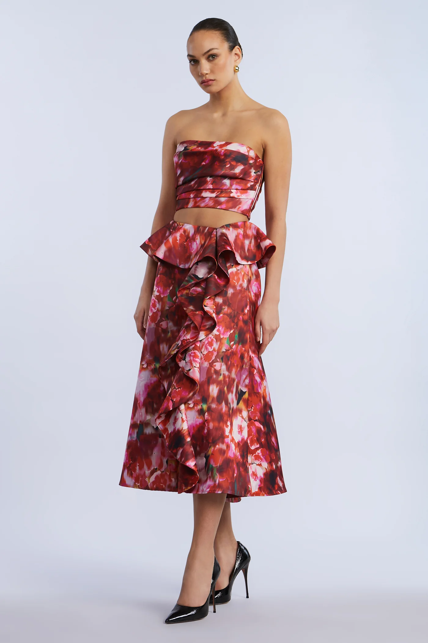 Pleated Satin Bustier - Image 4