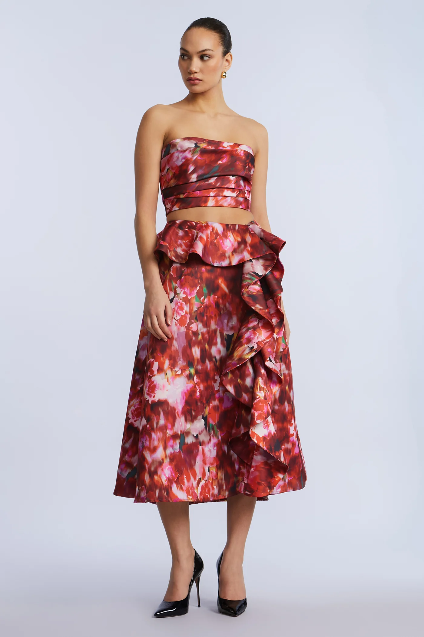 Pleated Satin Bustier - Image 5