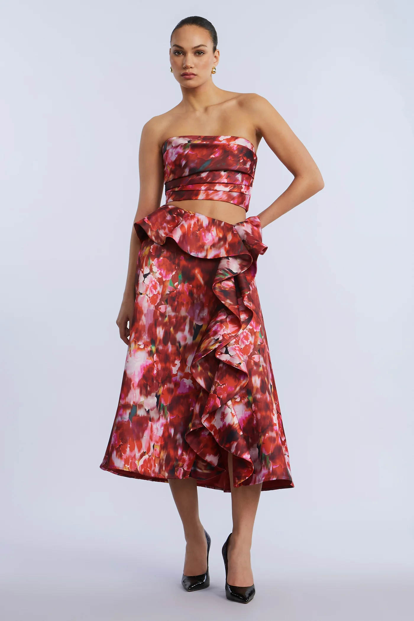 Pleated Satin Bustier - Image 6