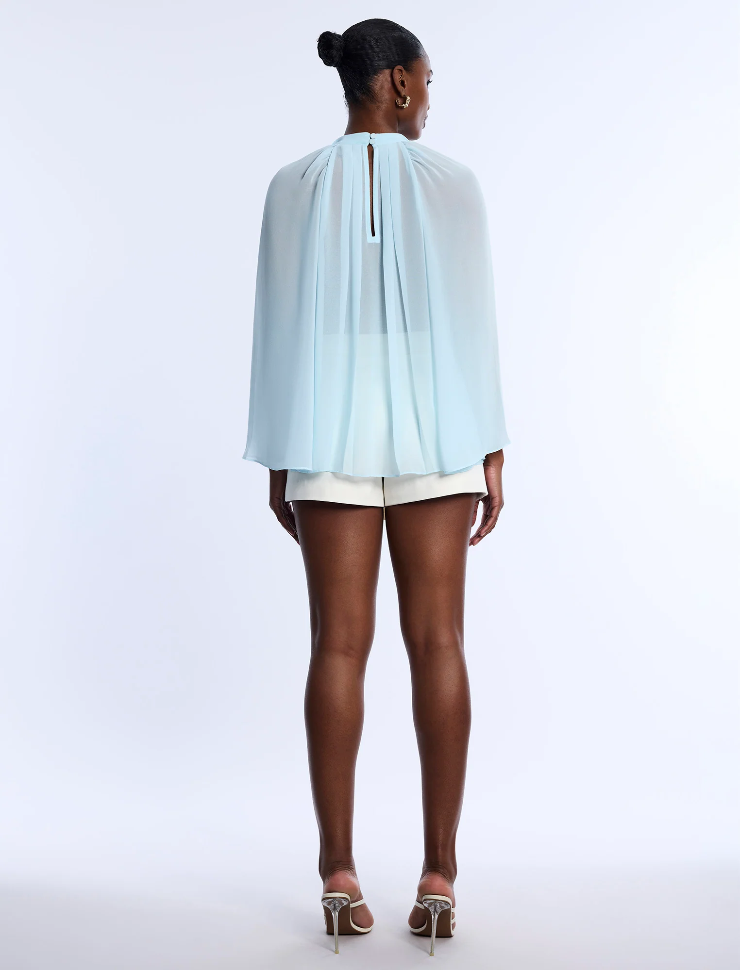 Pleated Sheer Blouse - Image 2