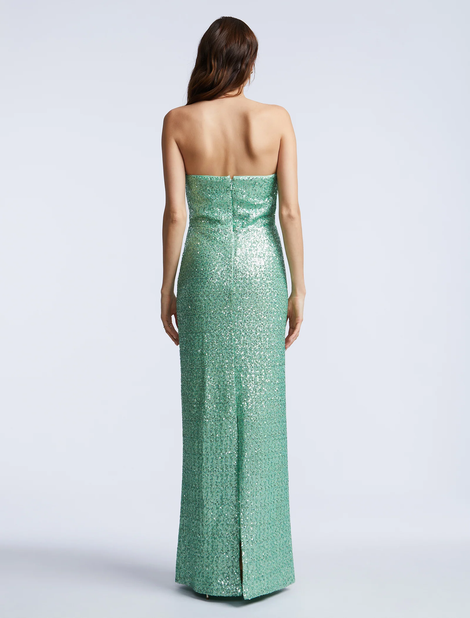 Plunging U Neckline Gown - Image 2