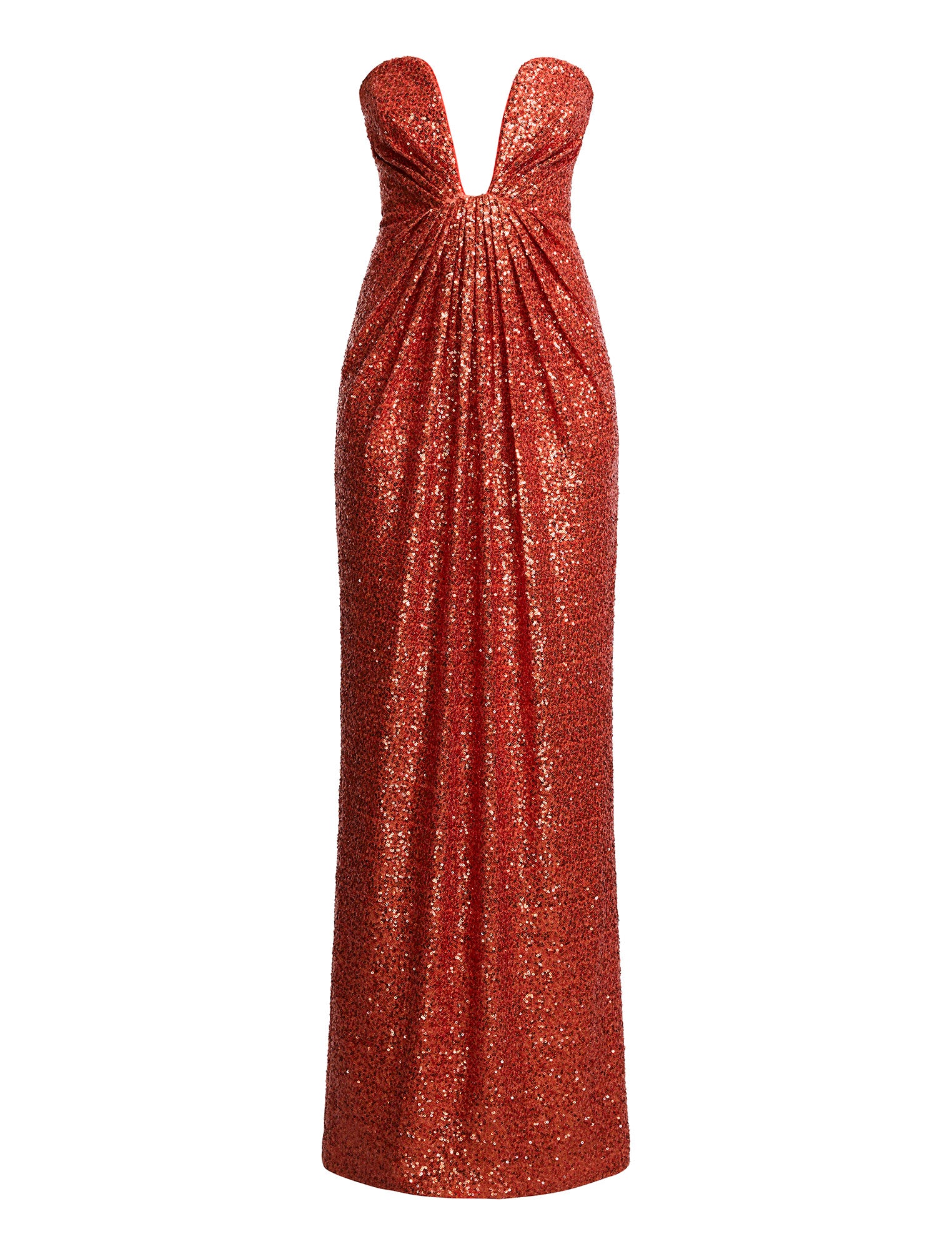 Plunging U Neckline Gown - Image 10