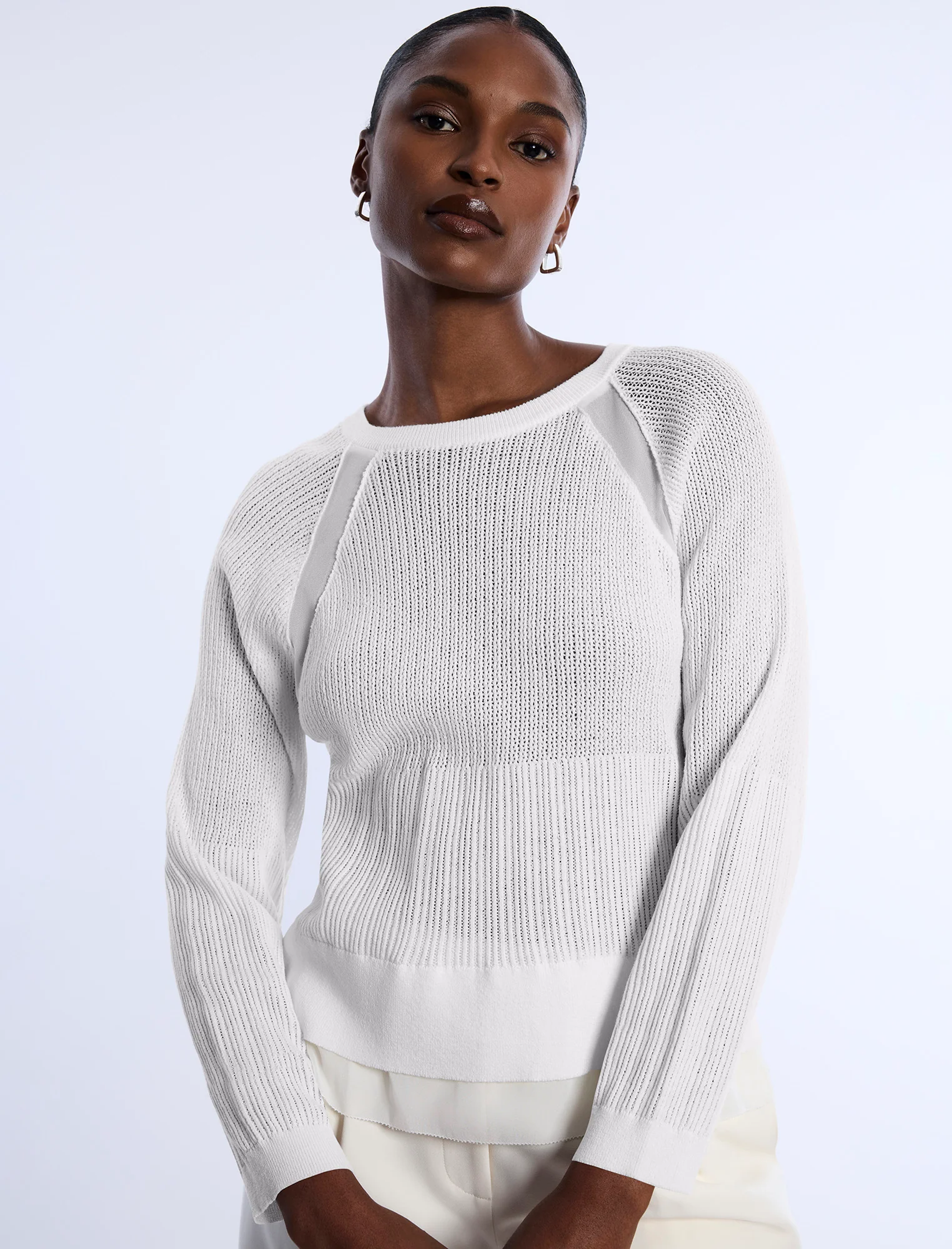 Pointelle Knit Sweater - Image 5