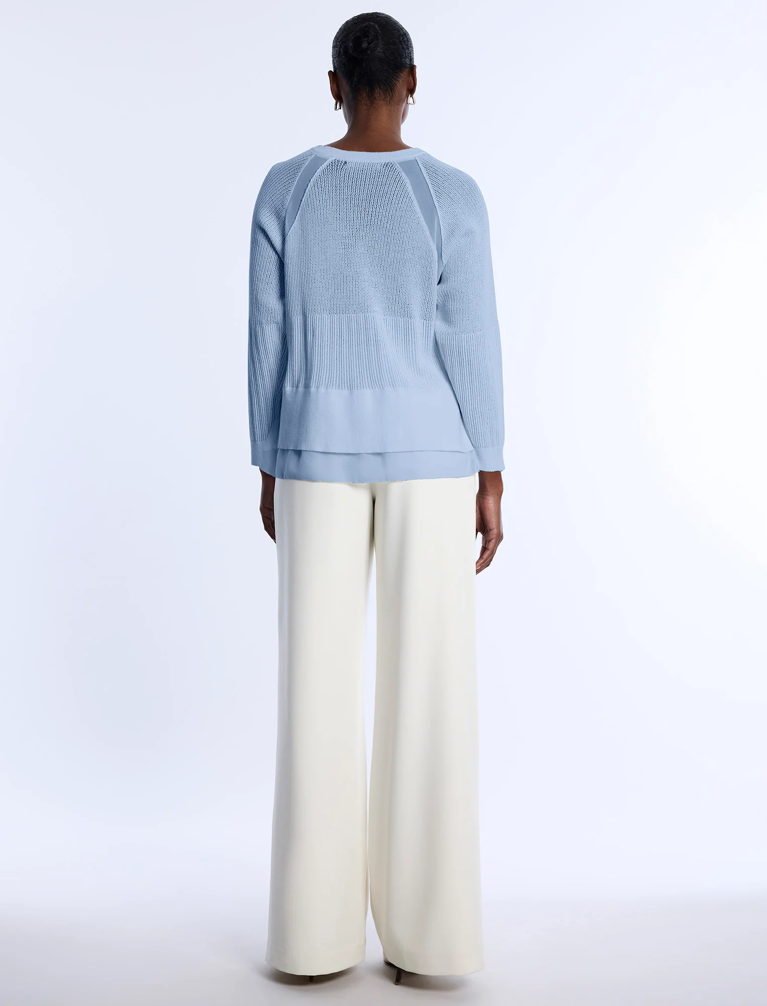 Pointelle Knit Sweater - Image 3
