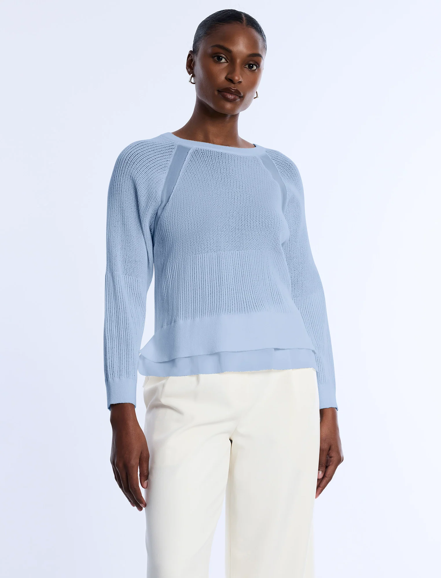 Pointelle Knit Sweater - Image 5