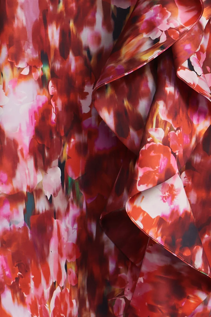 Printed Cascade Midi Skirt - Image 9