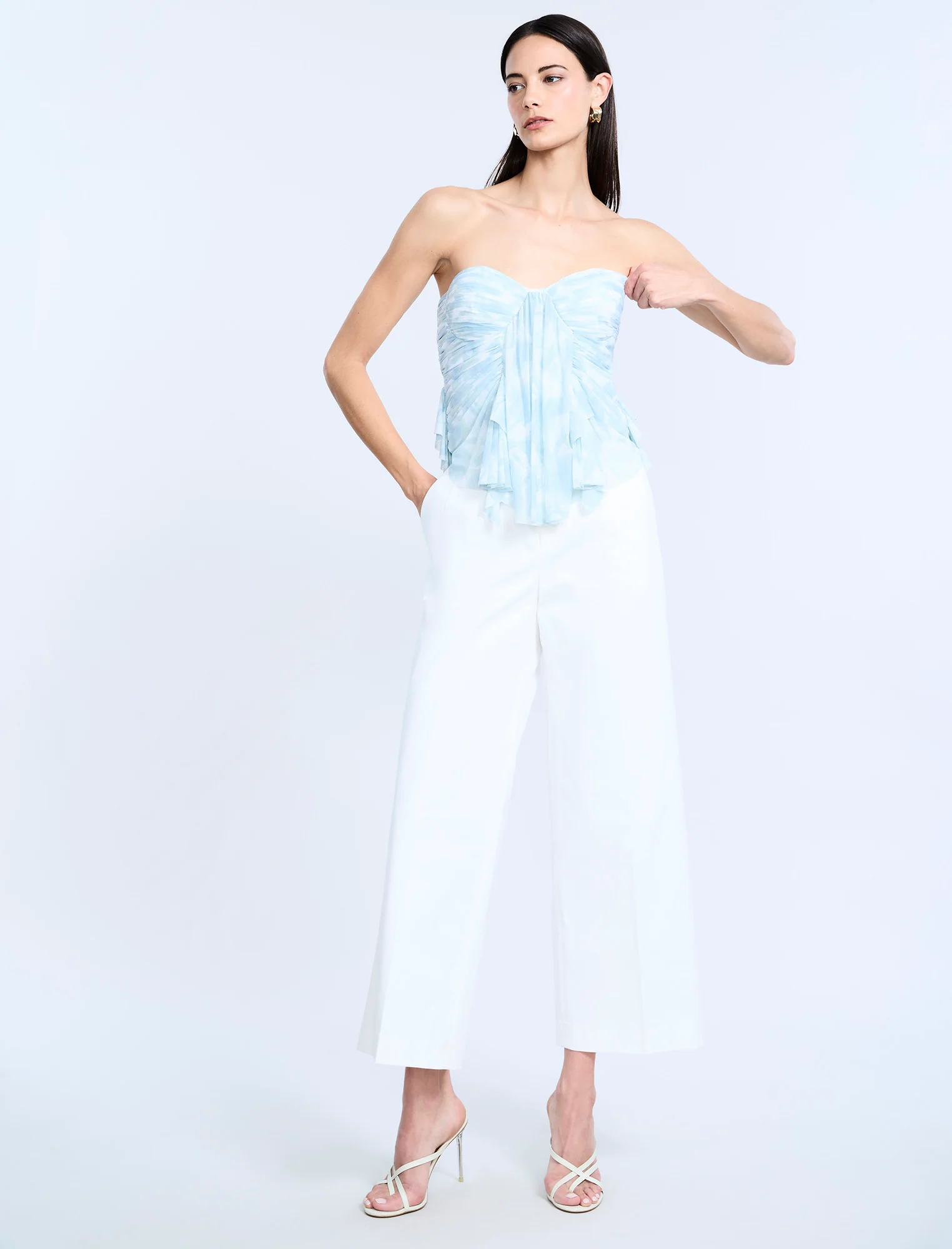 Printed Mesh Corset