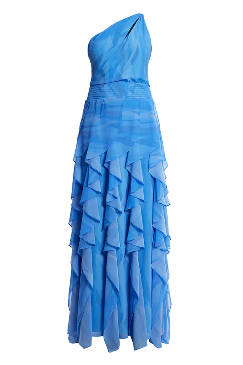 Printed One Shoulder Gown - Image 9