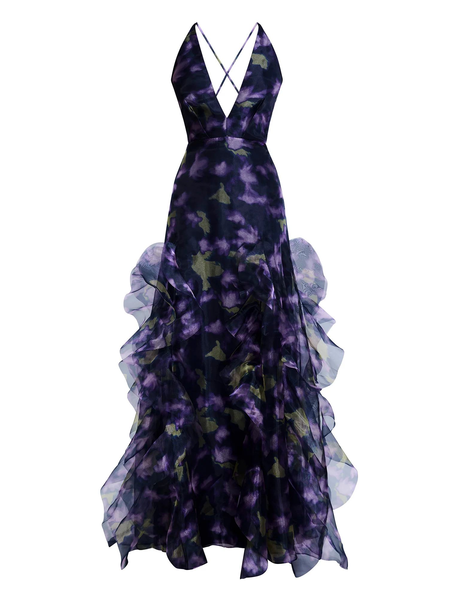 Printed Organza Gown - Image 10