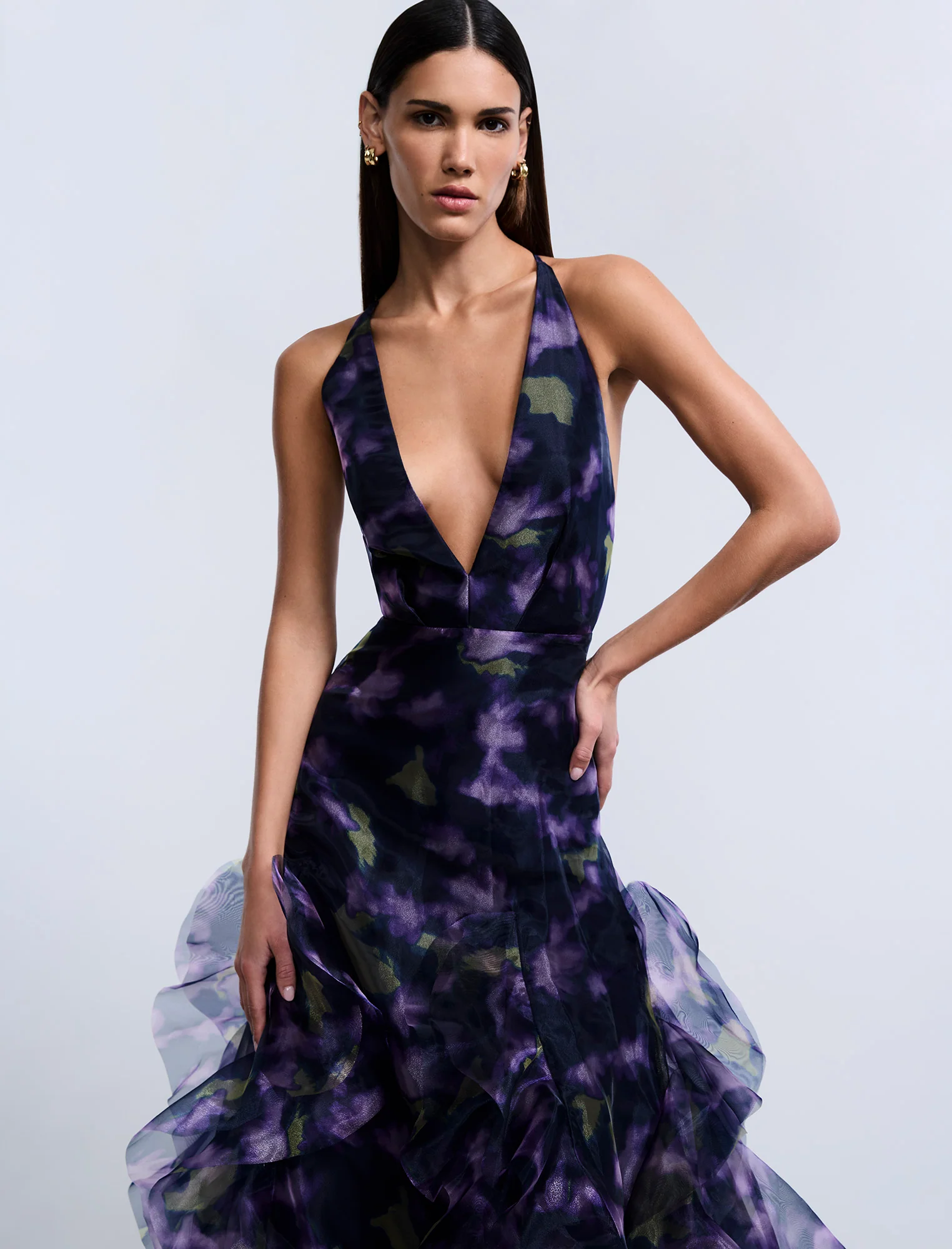 Printed Organza Gown - Image 5