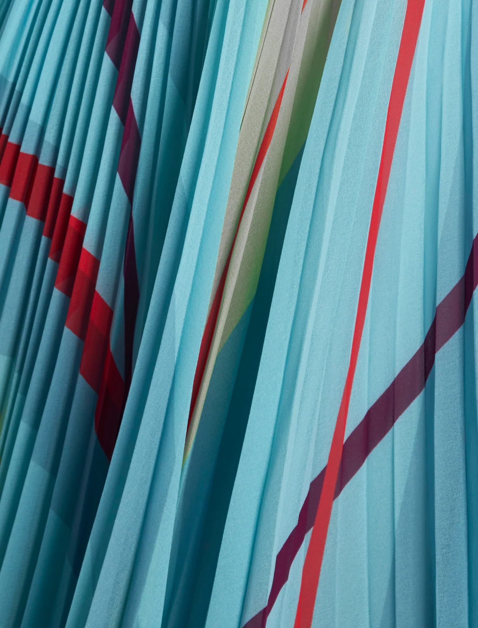 Printed Pleated Dress - Image 7