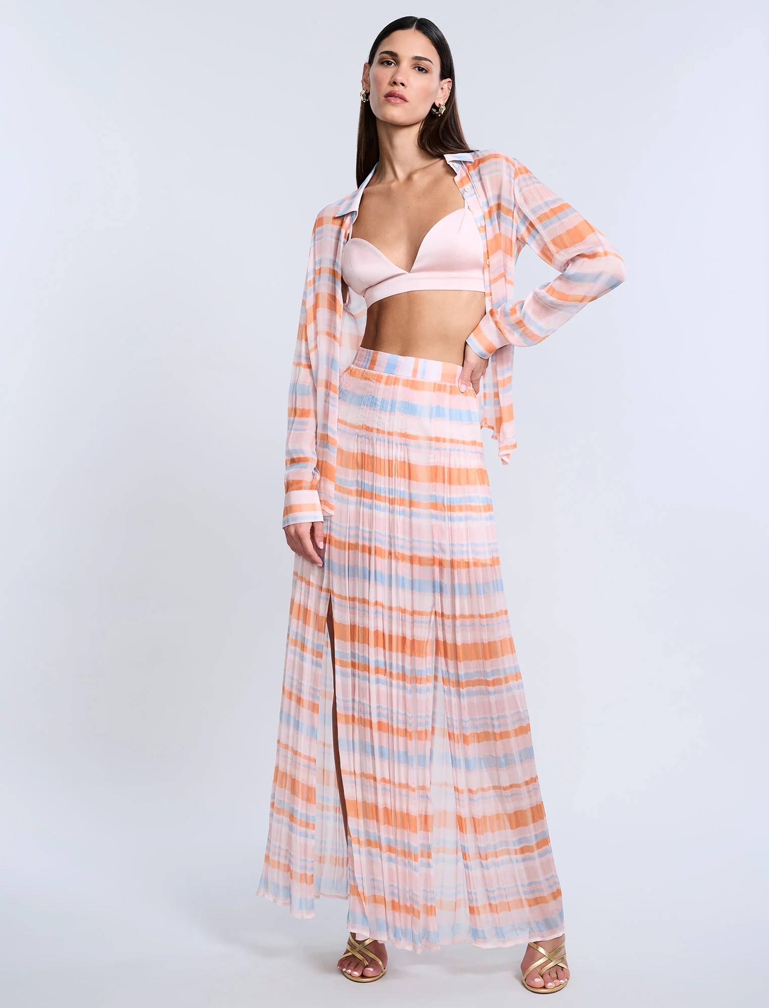 Printed Pleated Skirt - Image 4