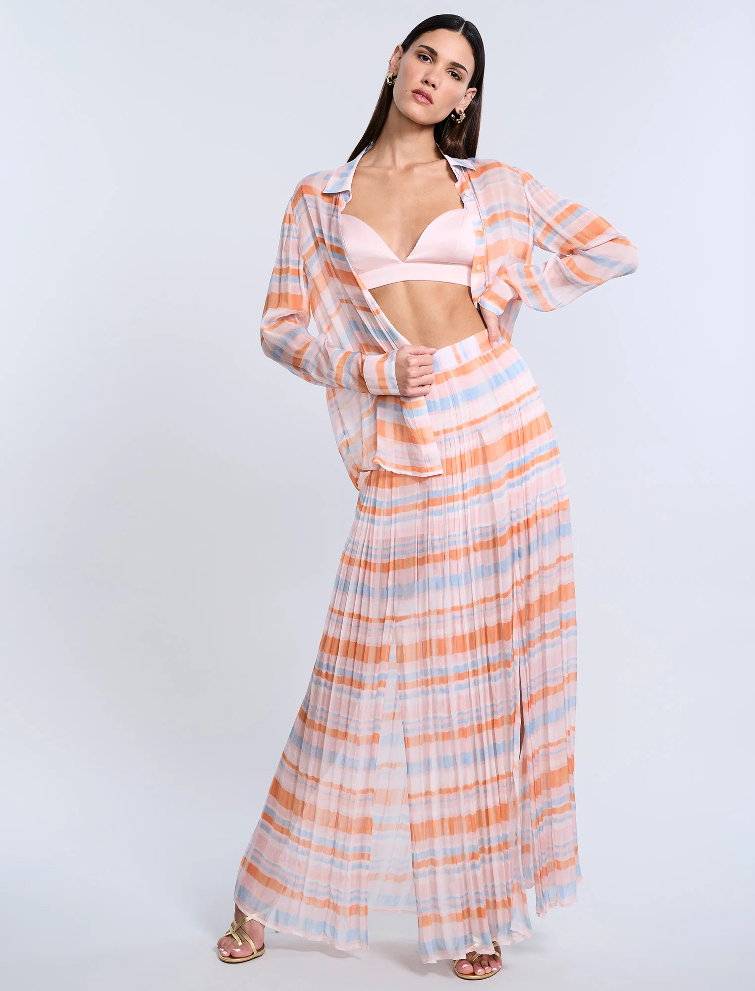 Printed Pleated Skirt - Image 5