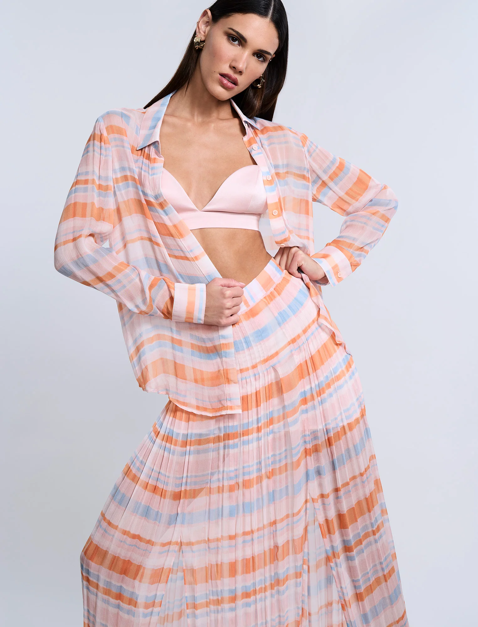 Printed Pleated Skirt - Image 6