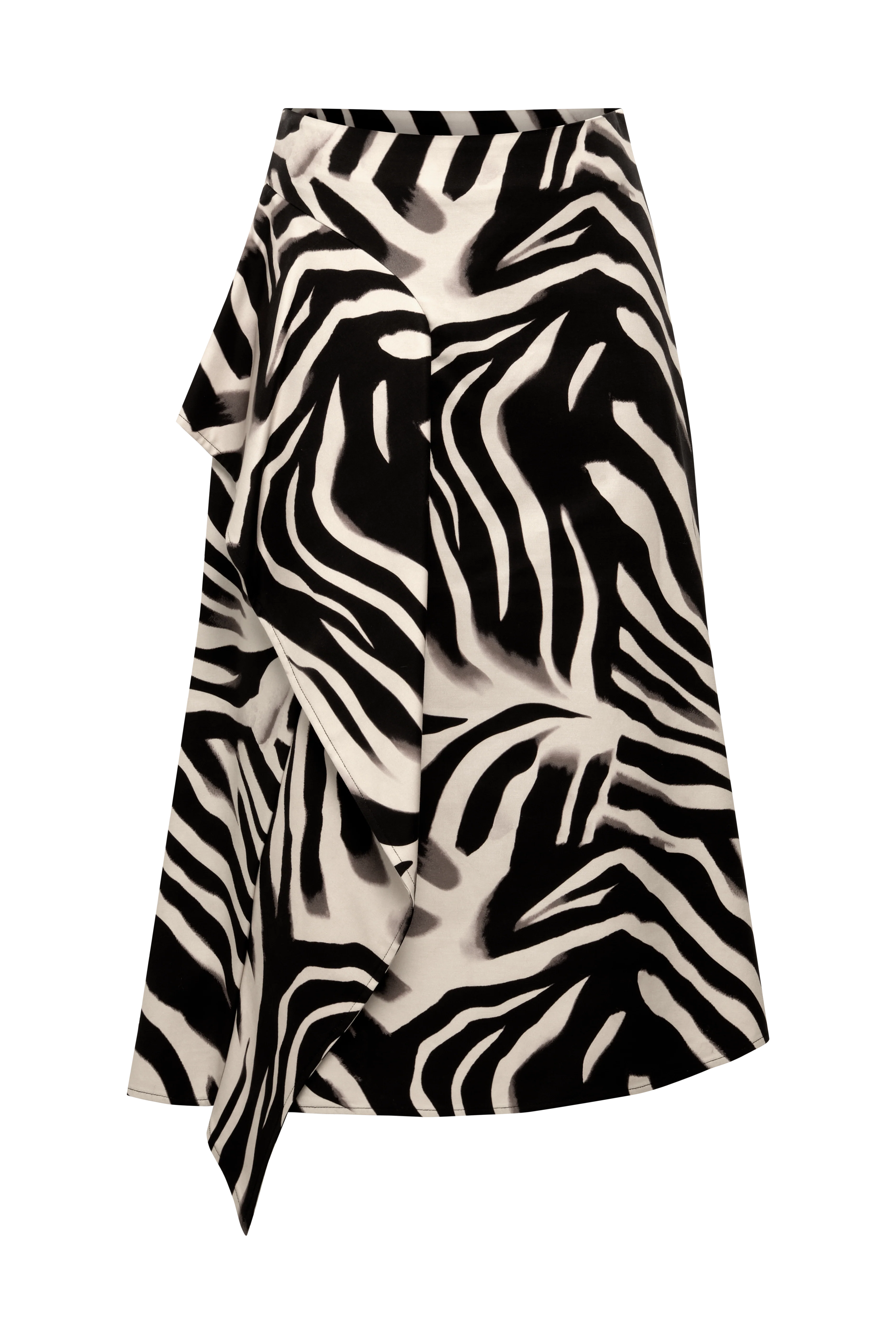 Printed Side Panel Midi Skirt - Image 11