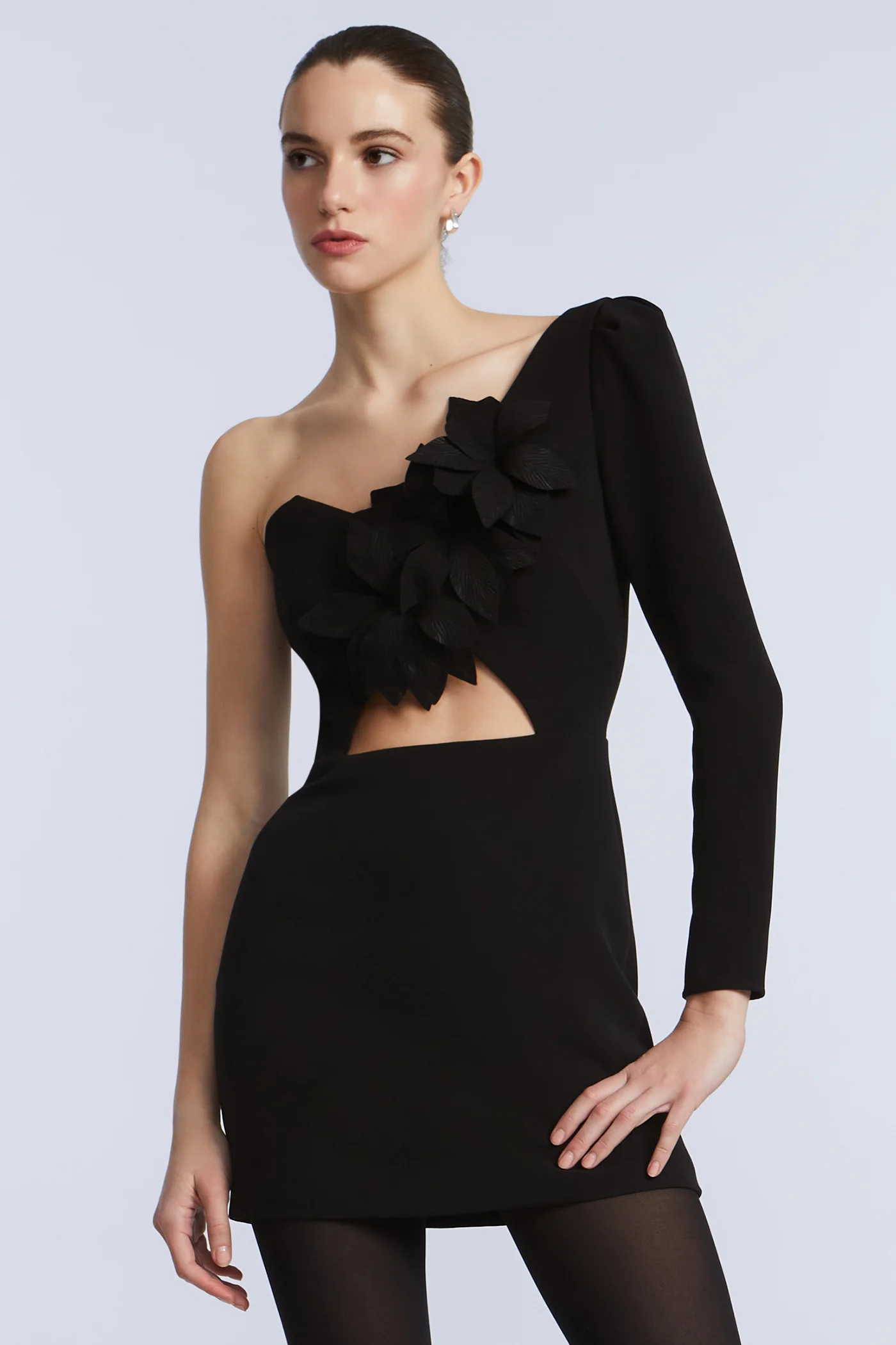 Puff Sleeve Mini Dress - Image 5