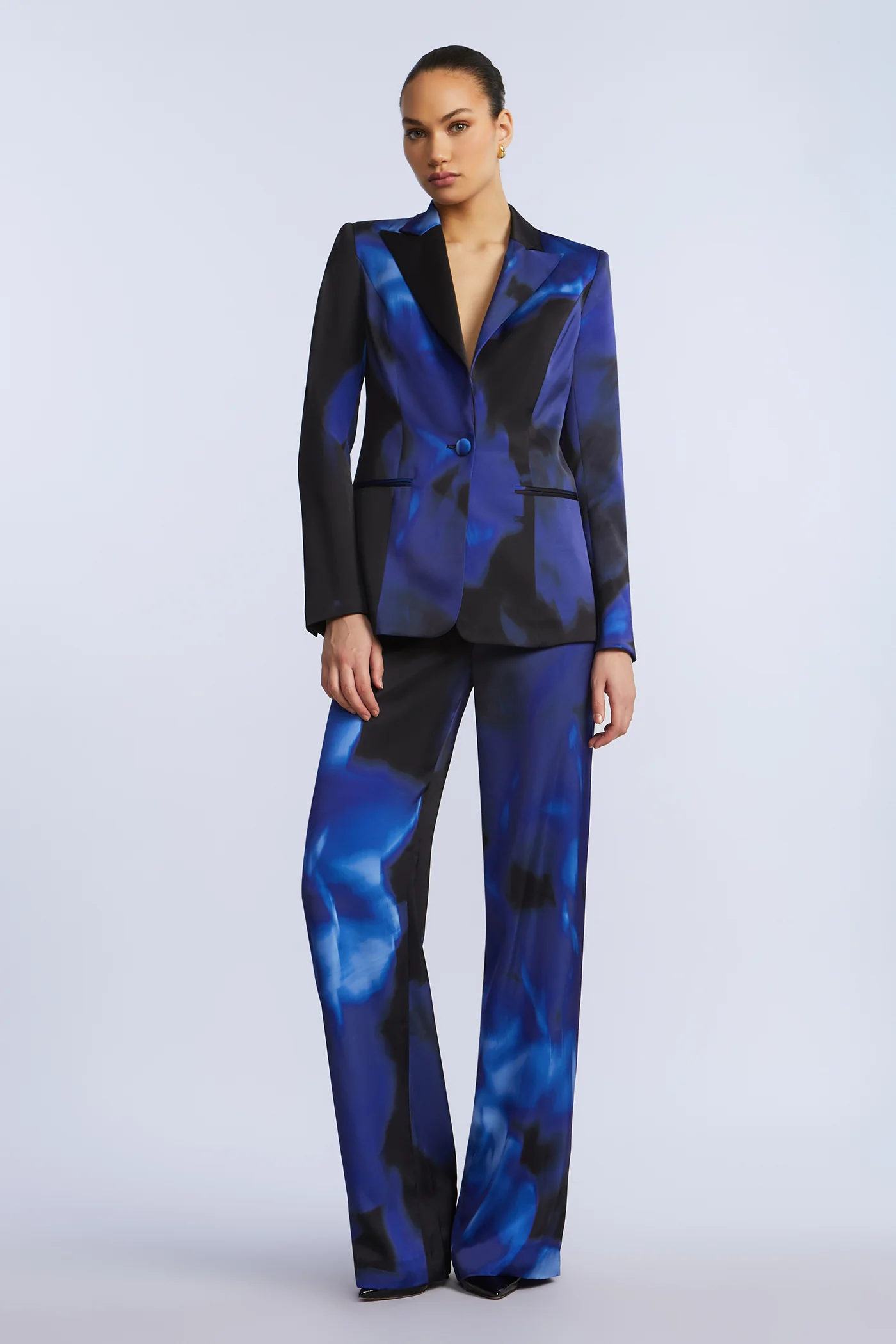 Rose Printed Blazer