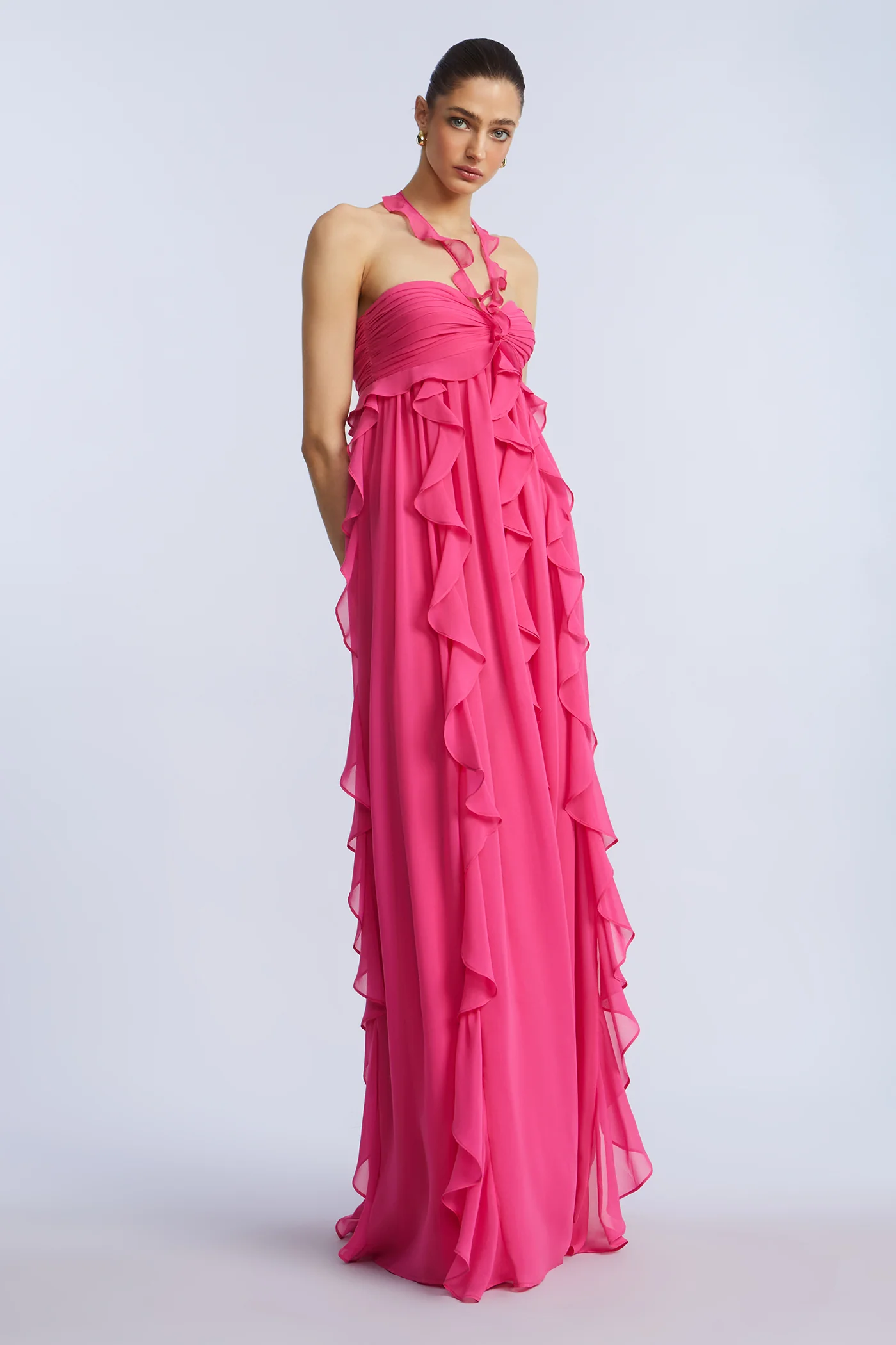 Ruffle Chiffon Gown - Image 3