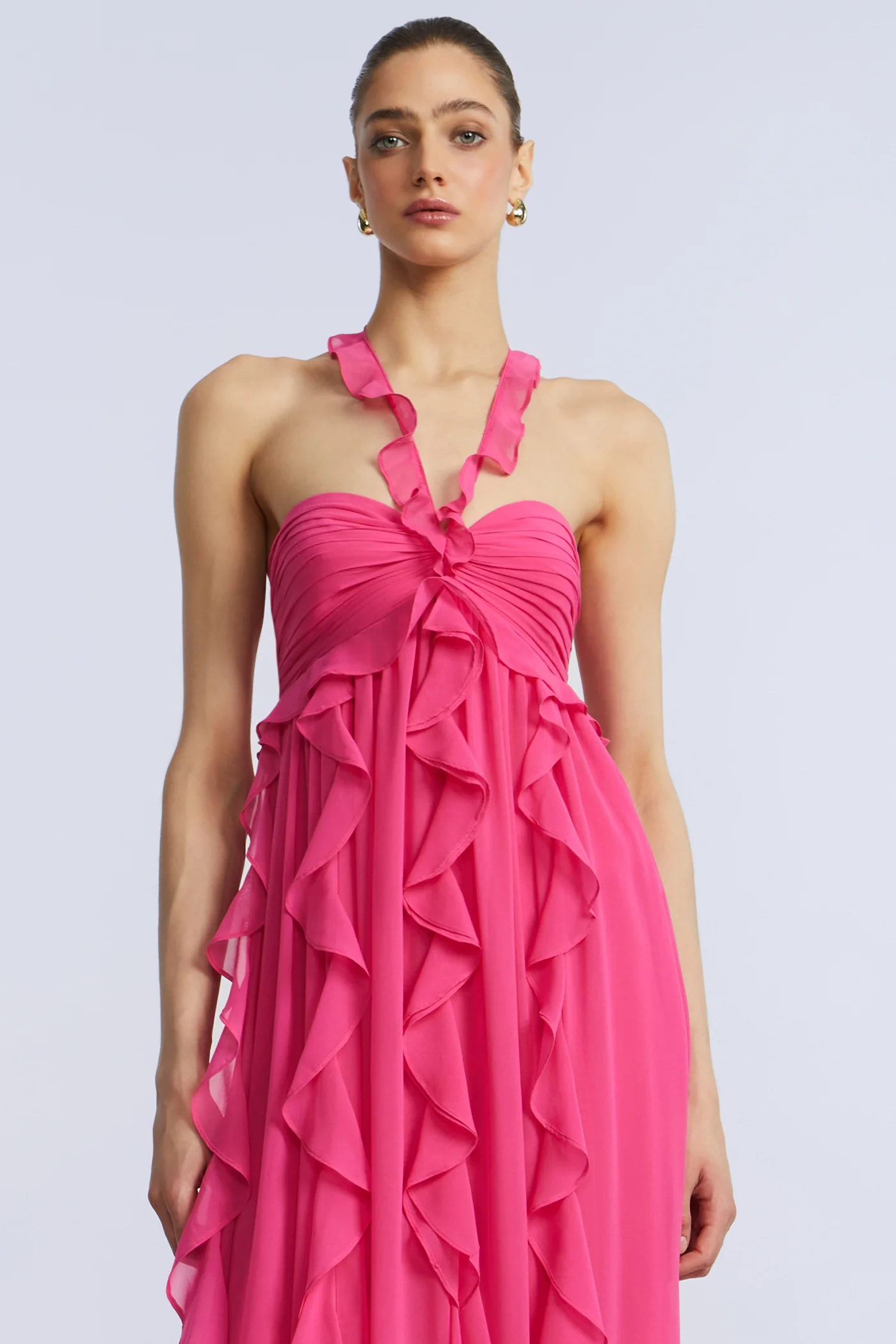Ruffle Chiffon Gown - Image 5