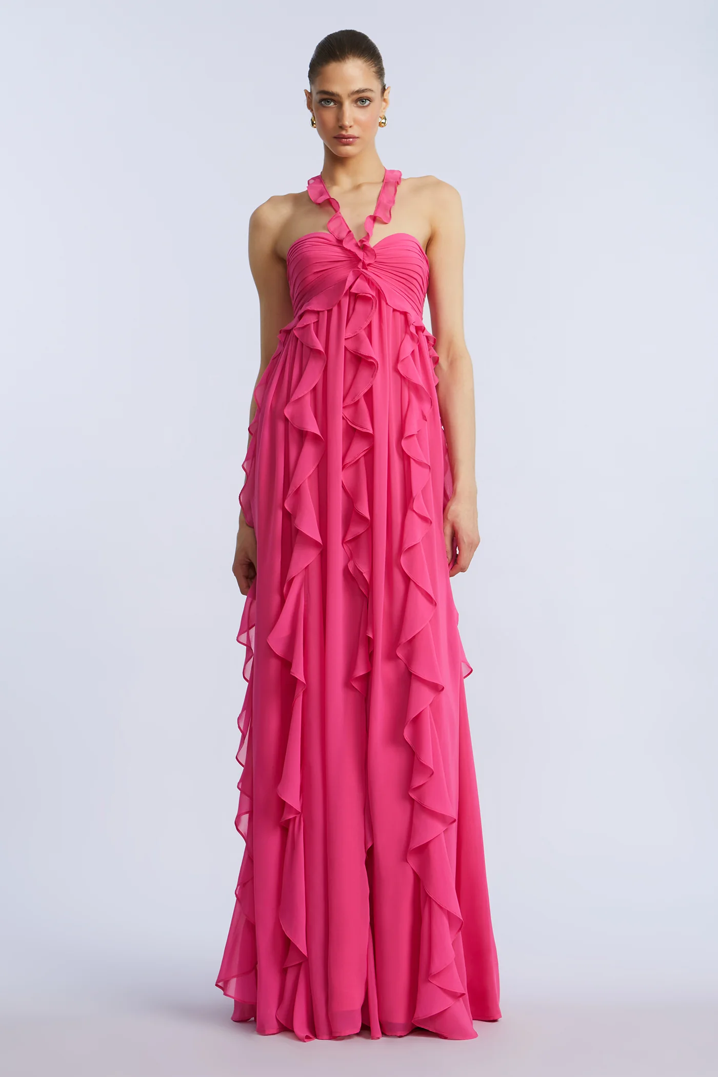 Ruffle Chiffon Gown - Image 6