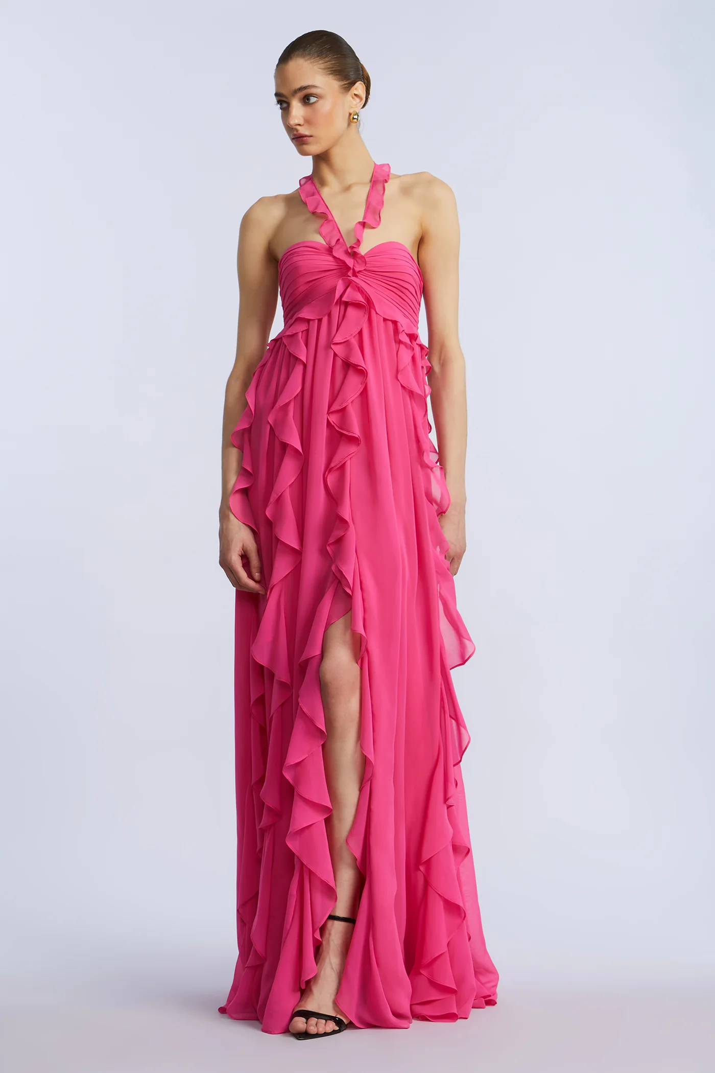 Ruffle Chiffon Gown - Image 7