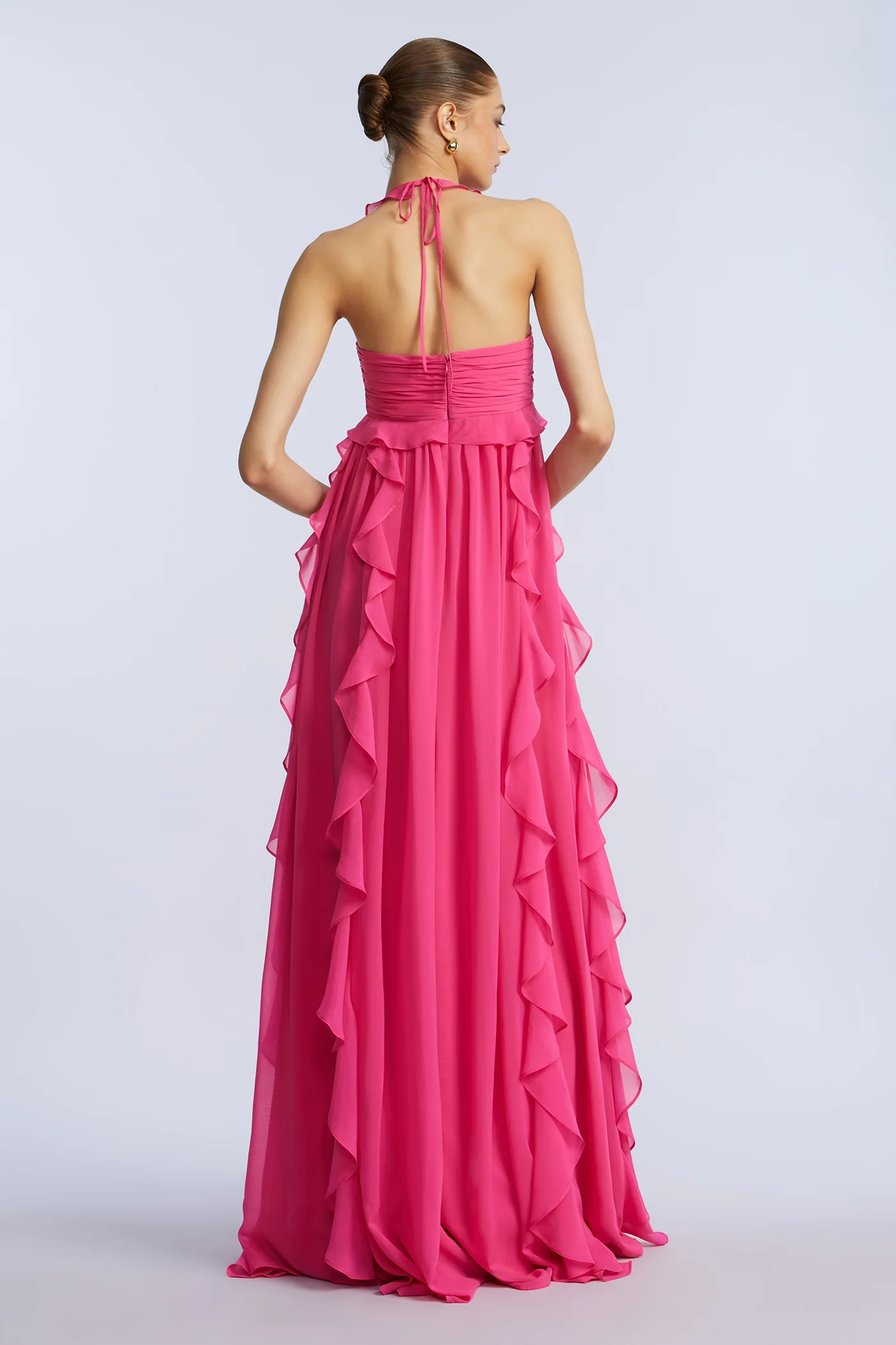 Ruffle Chiffon Gown - Image 8
